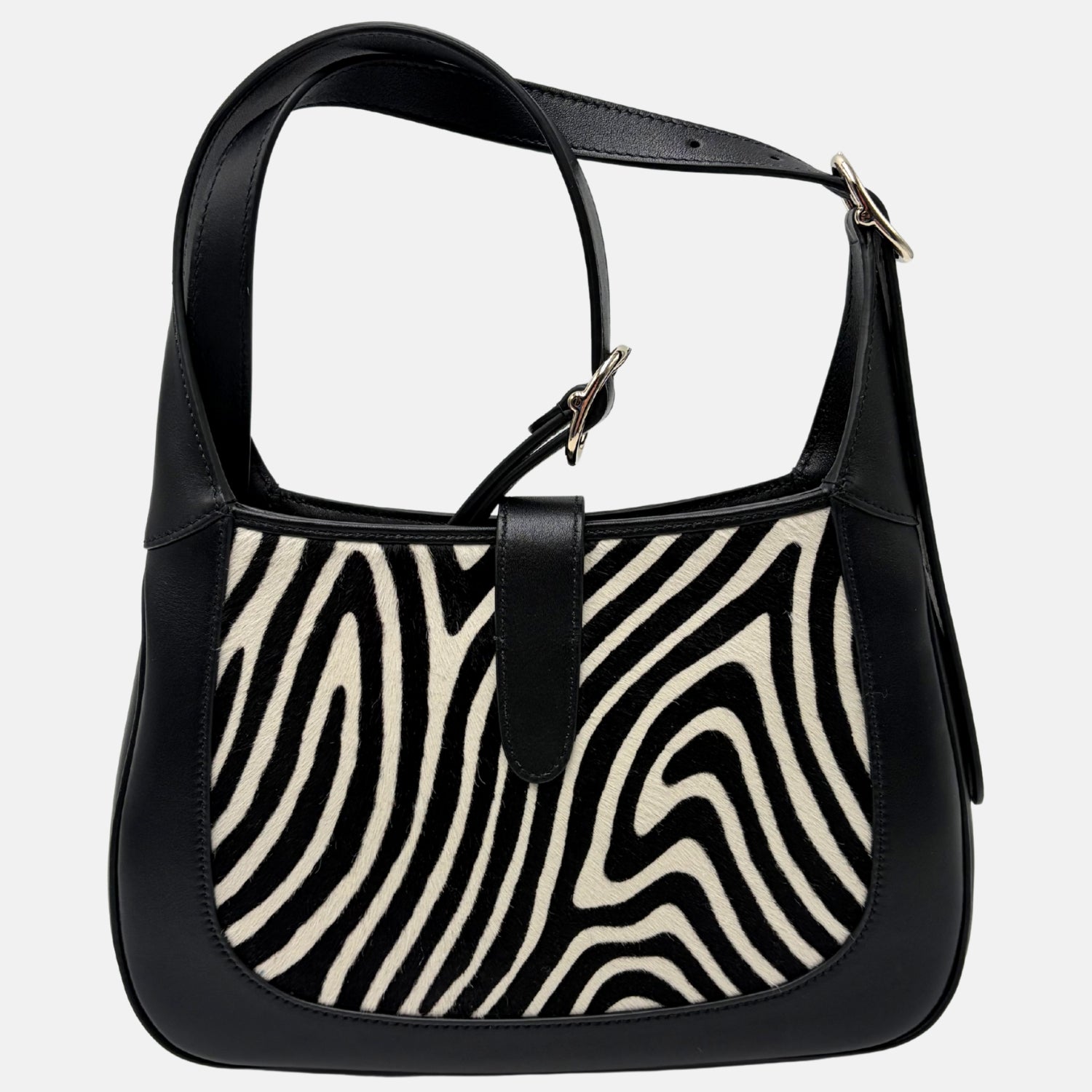 Jackie 1961 Zebra Horsehair Shoulder Bag