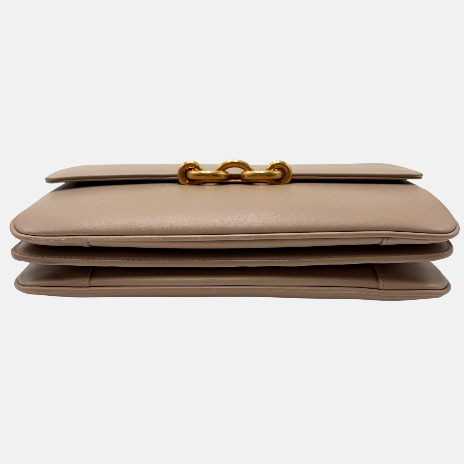 Le Maillon Tan Smooth Calfskin Shoulder Bag