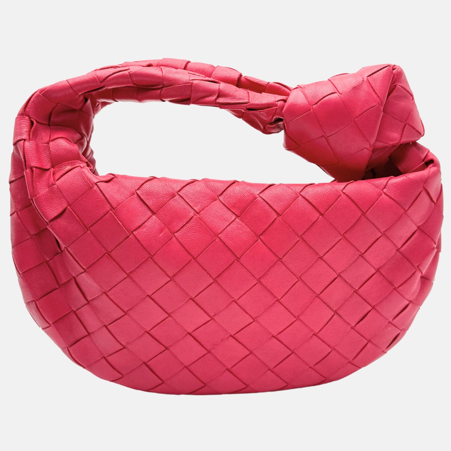 Jodie Bag Pink Intrecciato Leather Mini