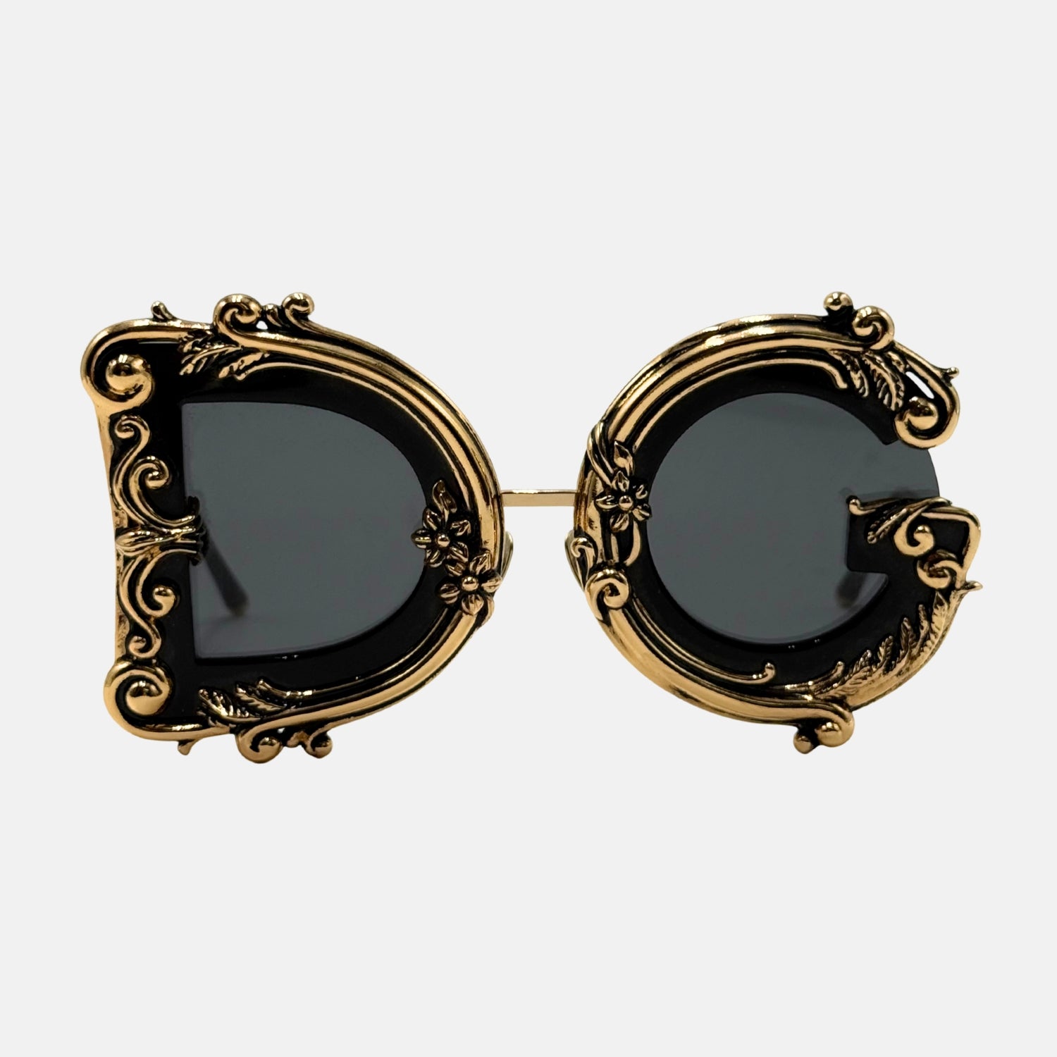 Baroque DG Sunglasses Gold Black