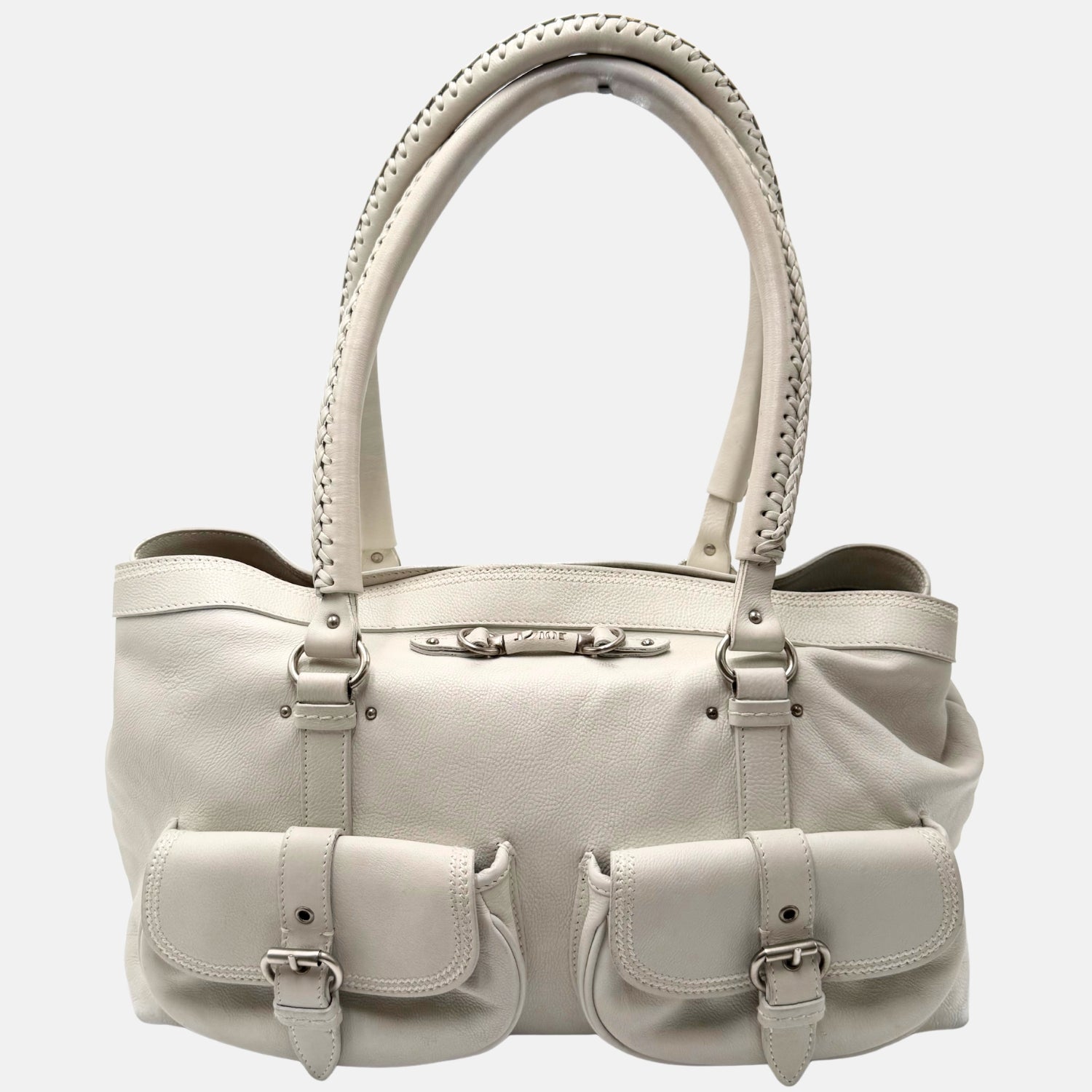 My Dior Satchel White Leather