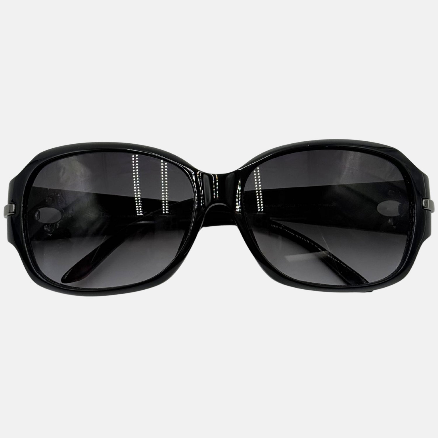 Cannage Black Oversized Sunglasses