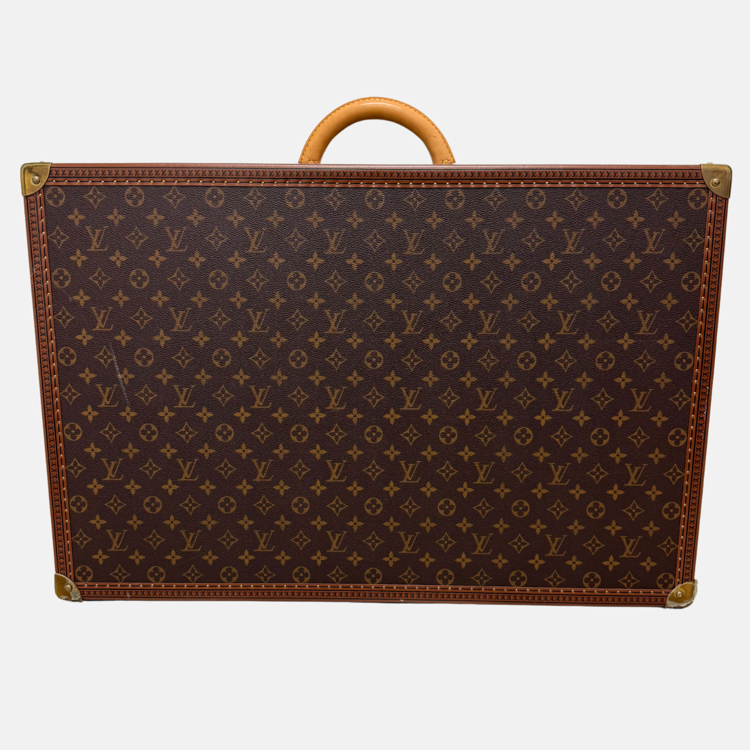 Louis Vuitton Bisten 55 - Original Hard Leather Monogram Suitcase