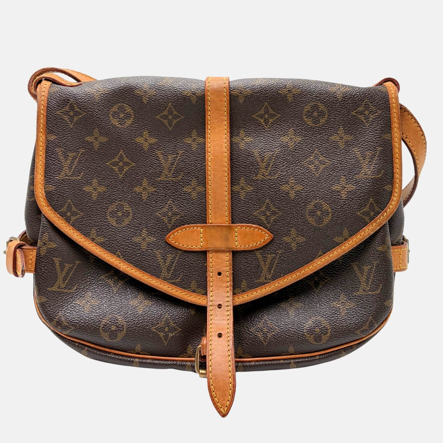 Saumur 30 Monogram Canvas Crossbody Bag