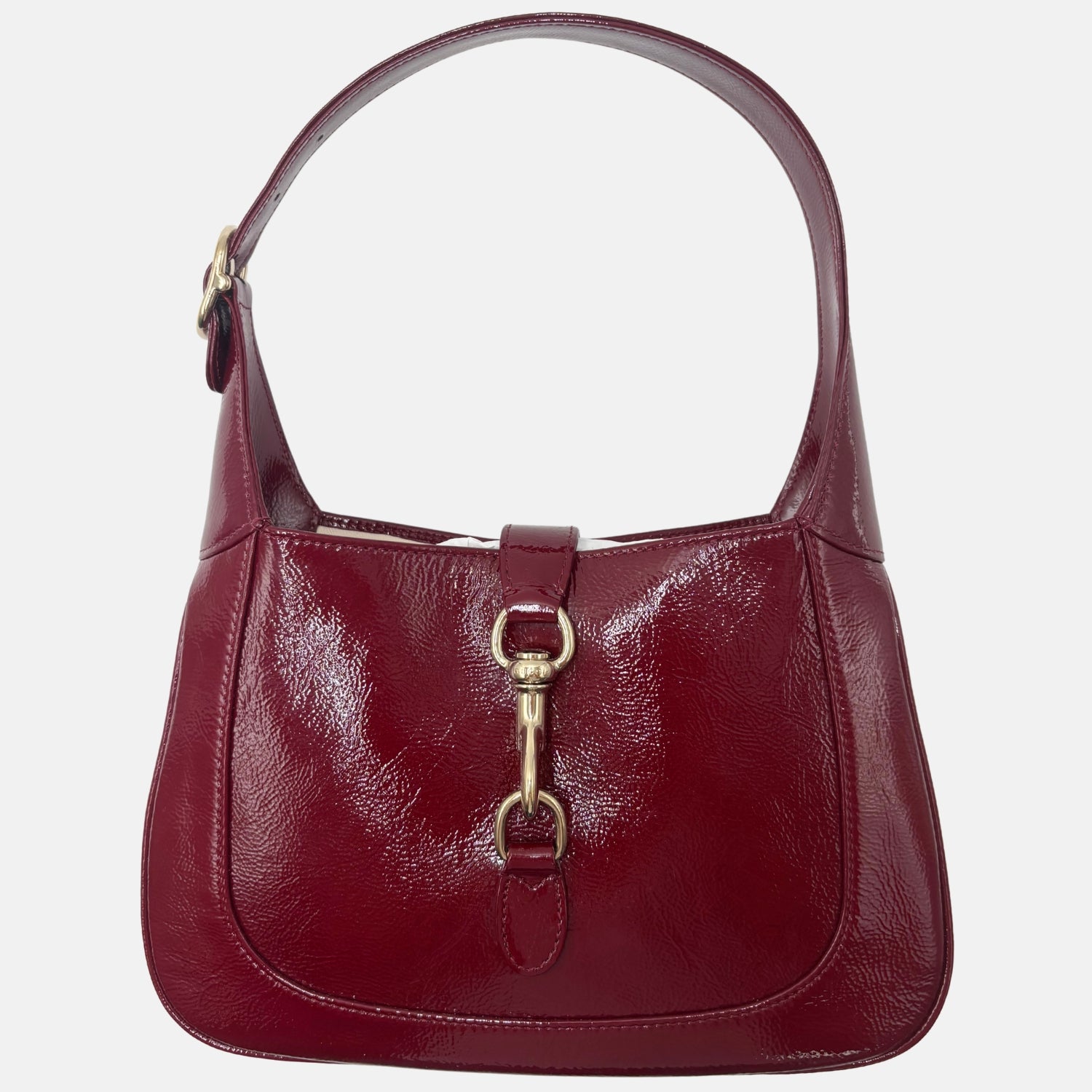 Jackie 1961 Shoulder Bag Burgundy Patent Leather