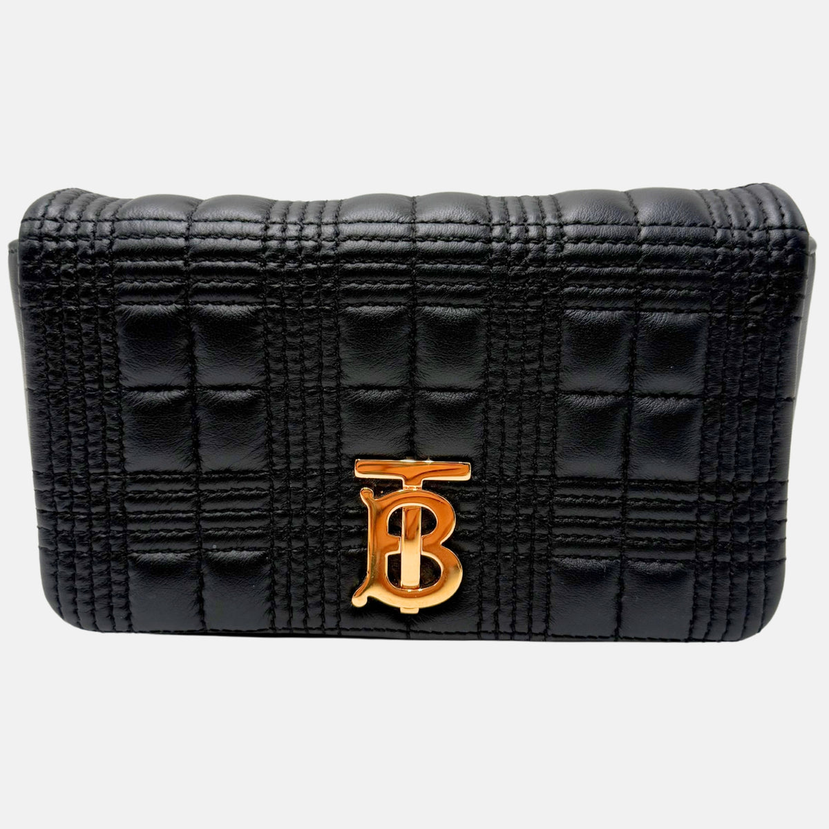 Black Quilted Leather Belt Bag with Gold Hardware VERSACE Medusa Quilted Leather Belt Bag Black main image 4