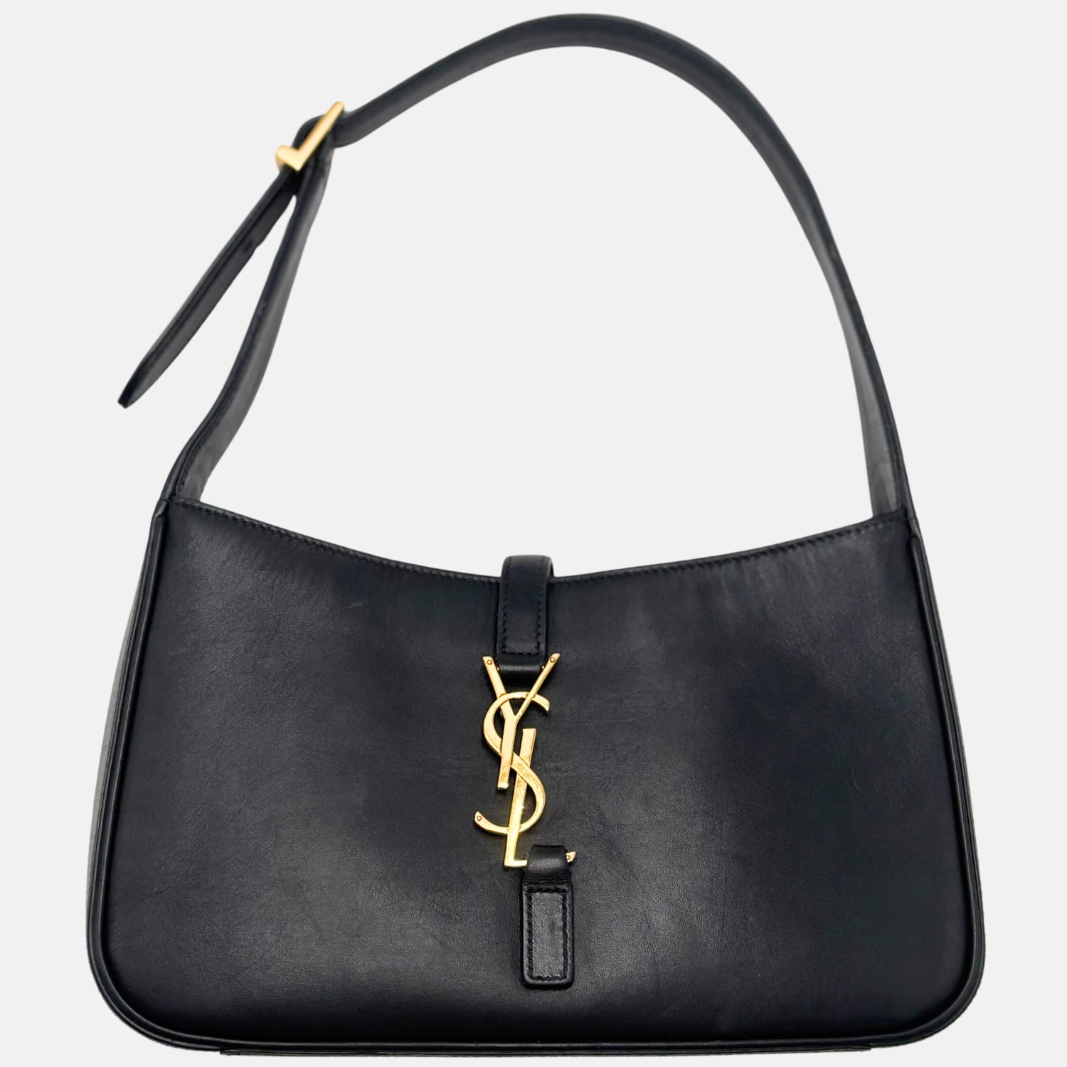 Le 5 à 7 Hobo Bag Black Leather