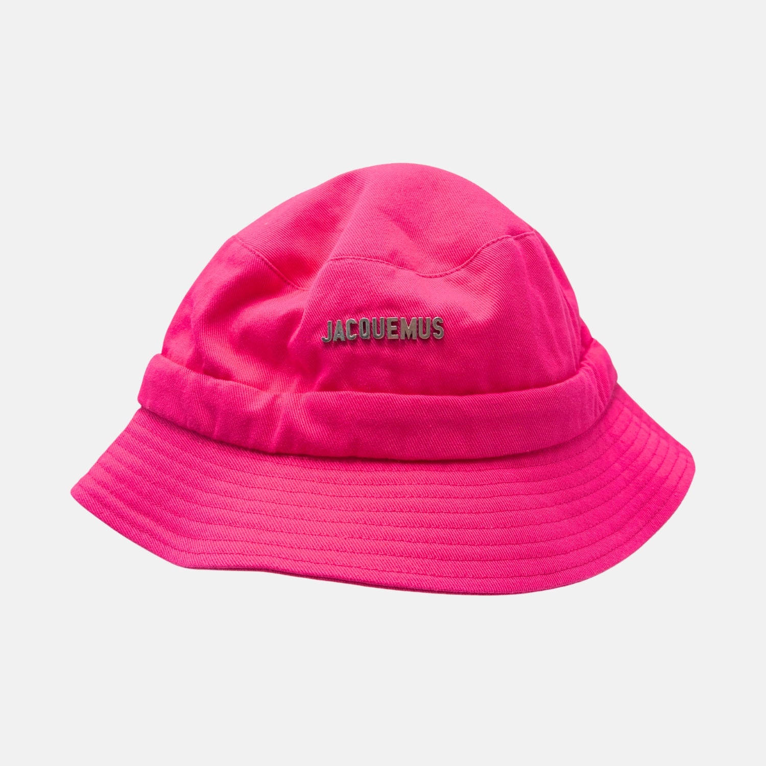 JACQUEMUS ピンク ハット Jacquemus Logo Bucket Hat Hot Pink