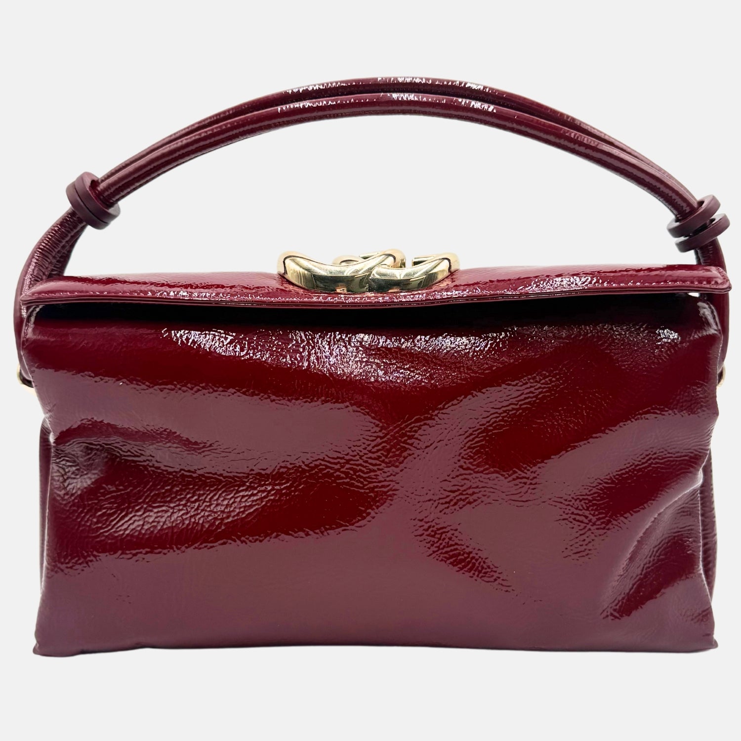burgundy patent leather backpack GUCCI Top Handle Bag Soft Small Rapala Jointed - Marine Exterior Zipper Pocket Lure Color:Tequilla Lime Shipping_Calculated