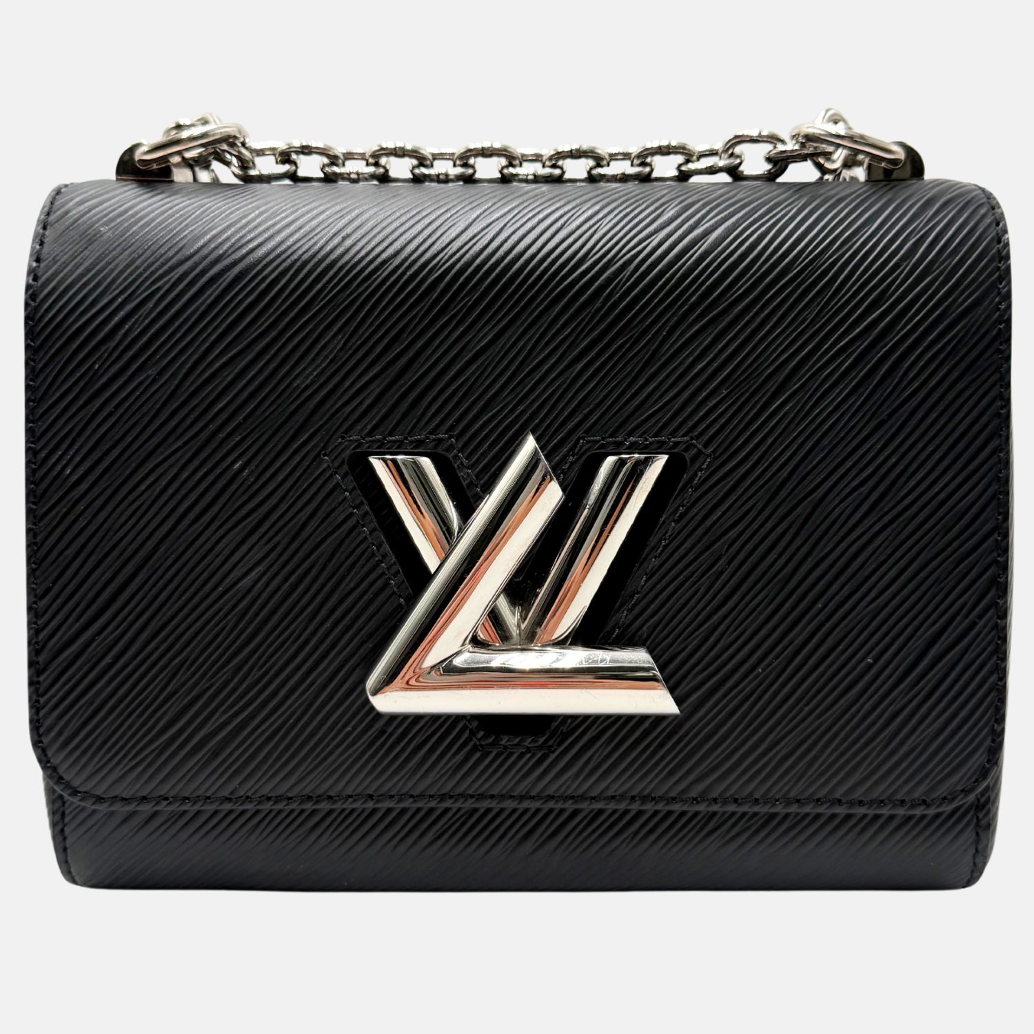 Twist MM Black Epi Leather