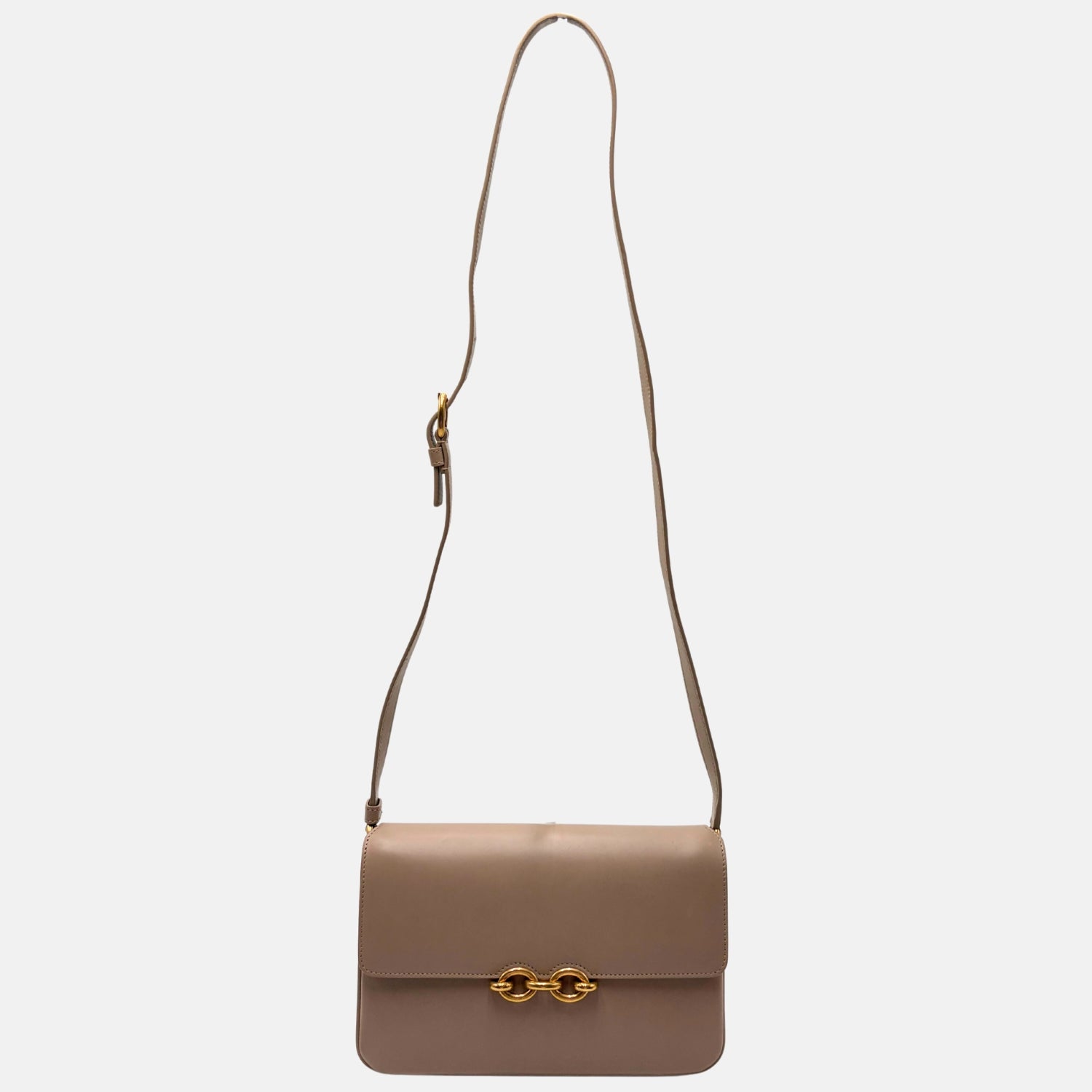 Le Maillon Tan Smooth Calfskin Shoulder Bag
