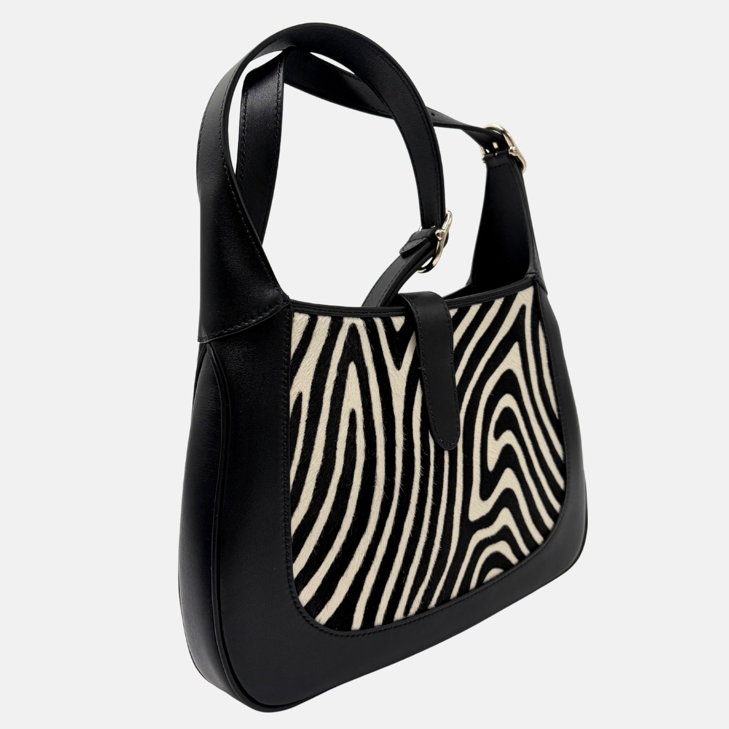Jackie 1961 Zebra Horsehair Shoulder Bag