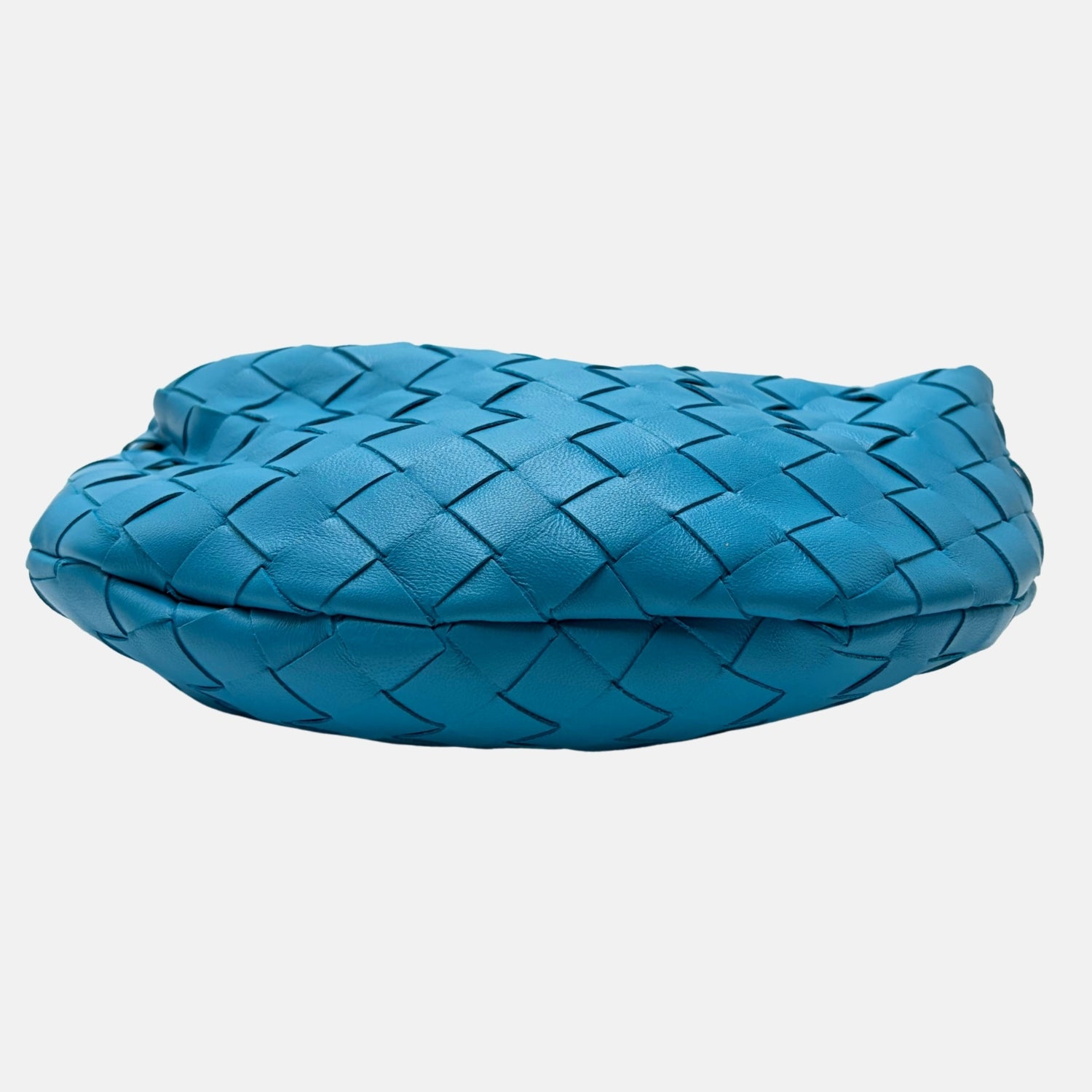 Jodie Bag Blue Intrecciato Leather Mini