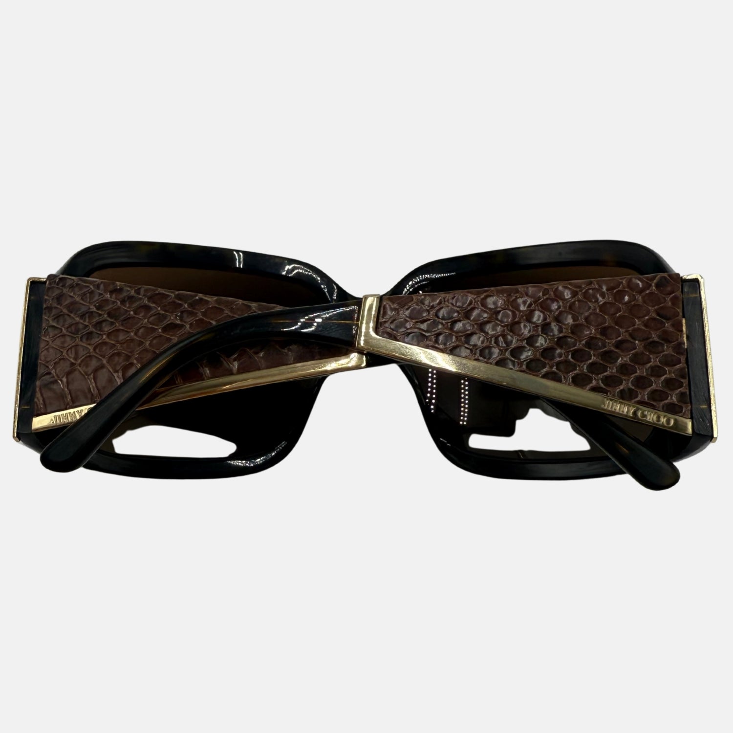 Sunglasses Black and Brown Snakeskin