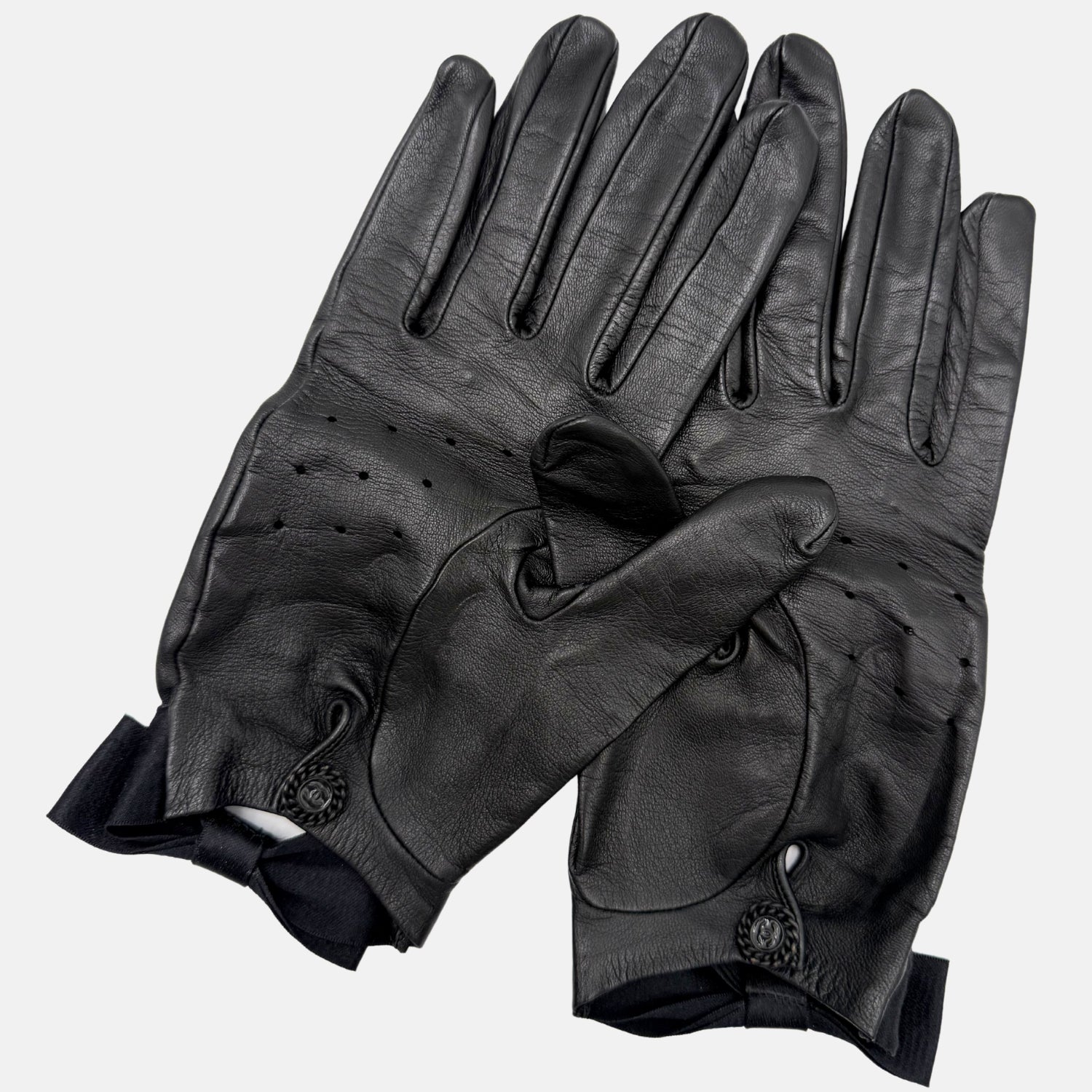 Driving Gloves Bows Black