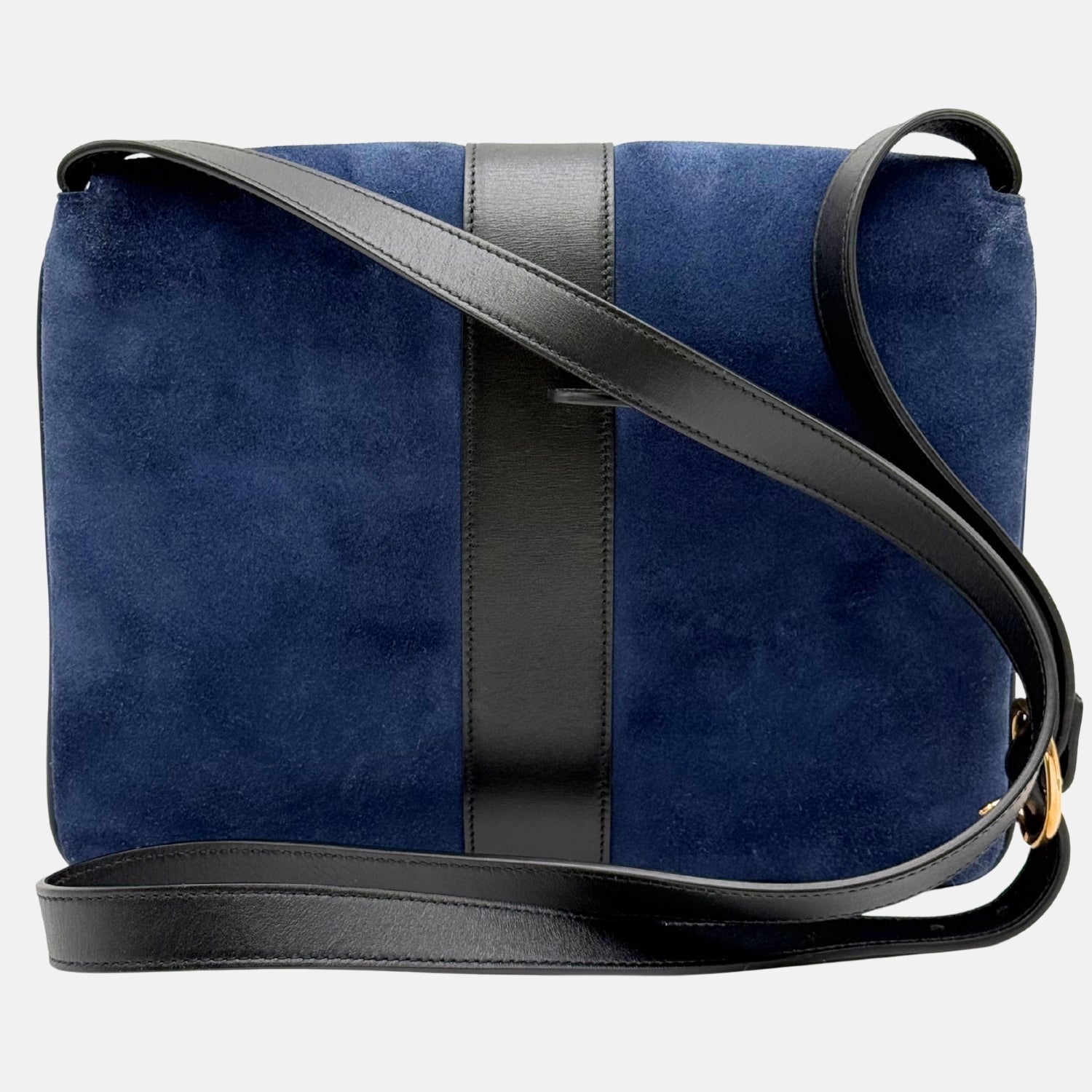 Marmont Shoulder Bag Navy Suede Small
