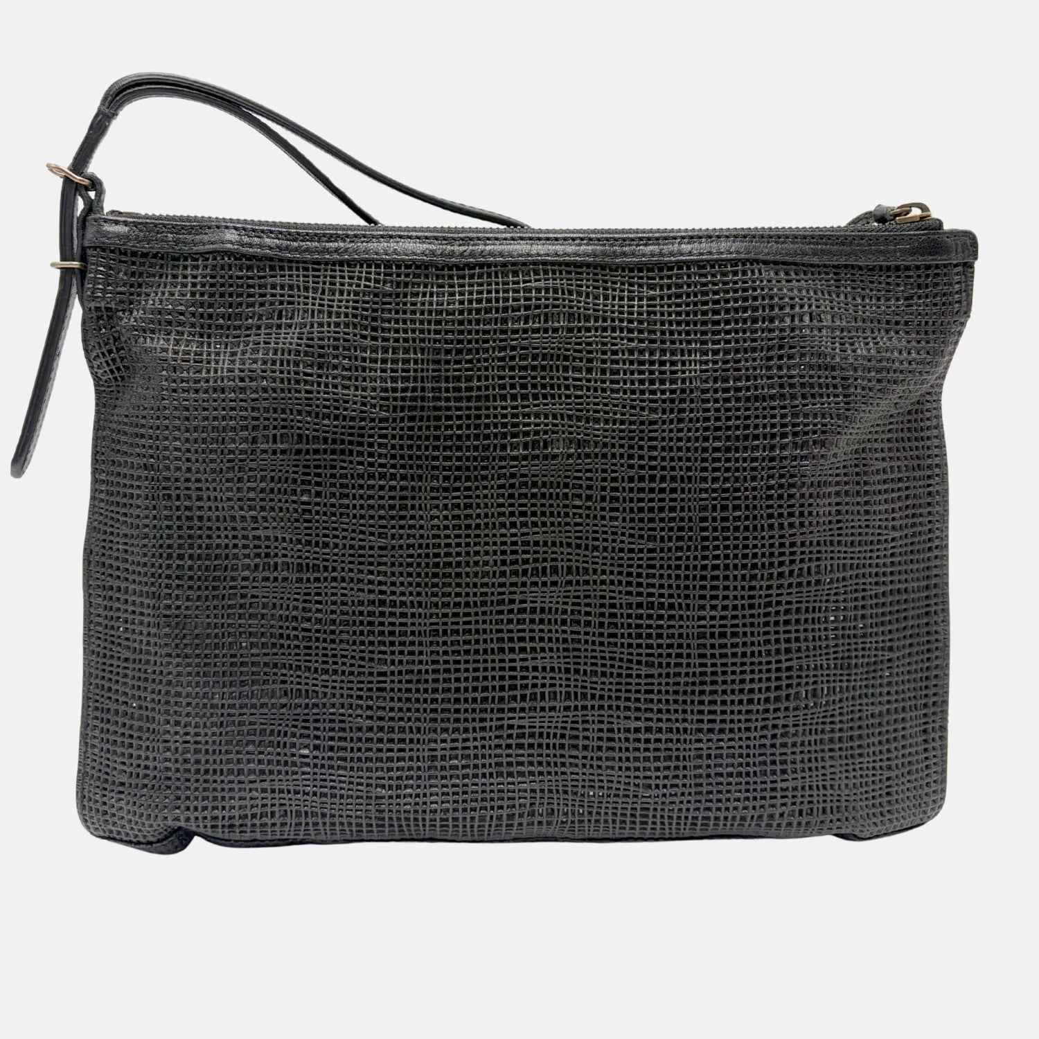 Classic Flat Wristlet Pouch Black