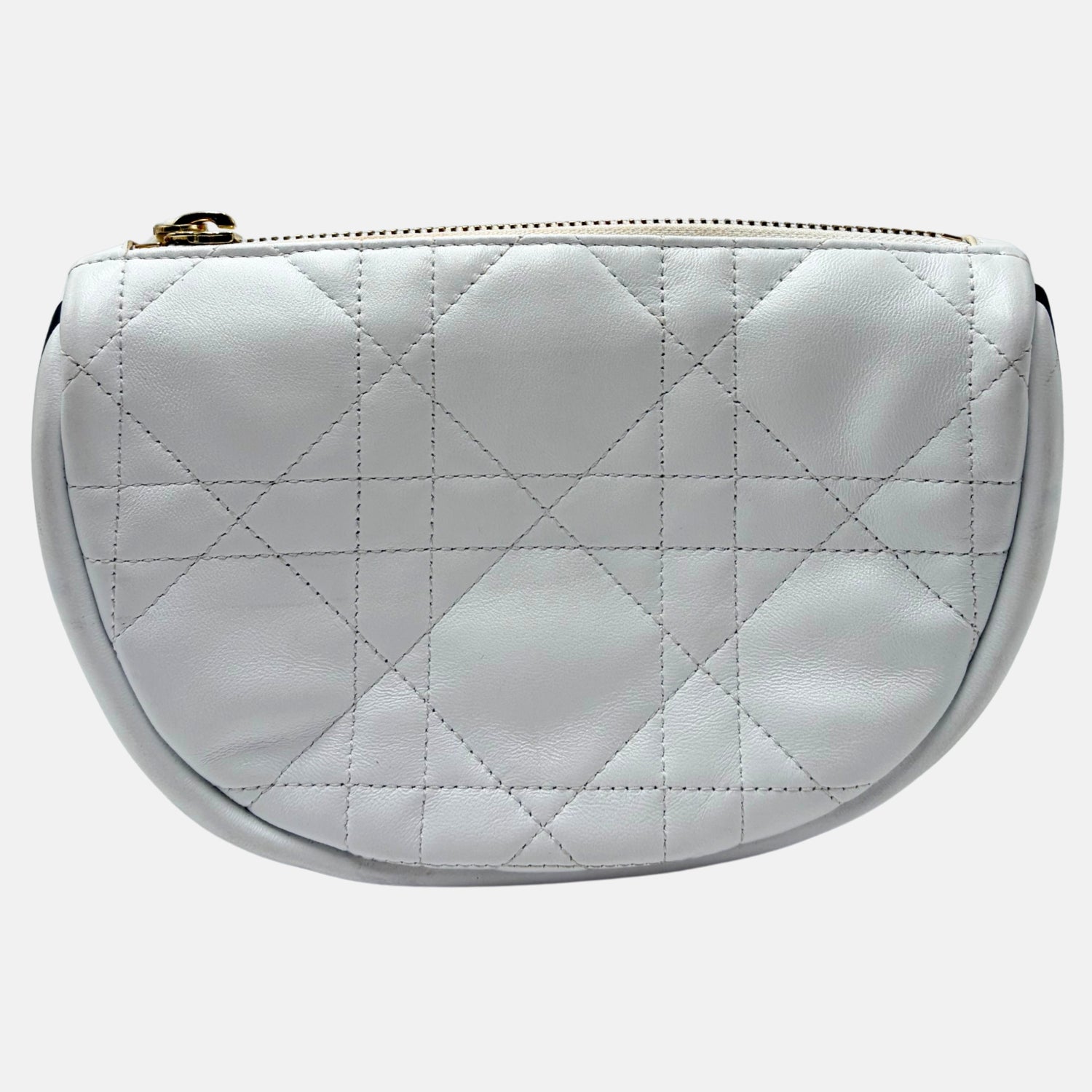Vibe Hobo Bag Small White Cannage Leather