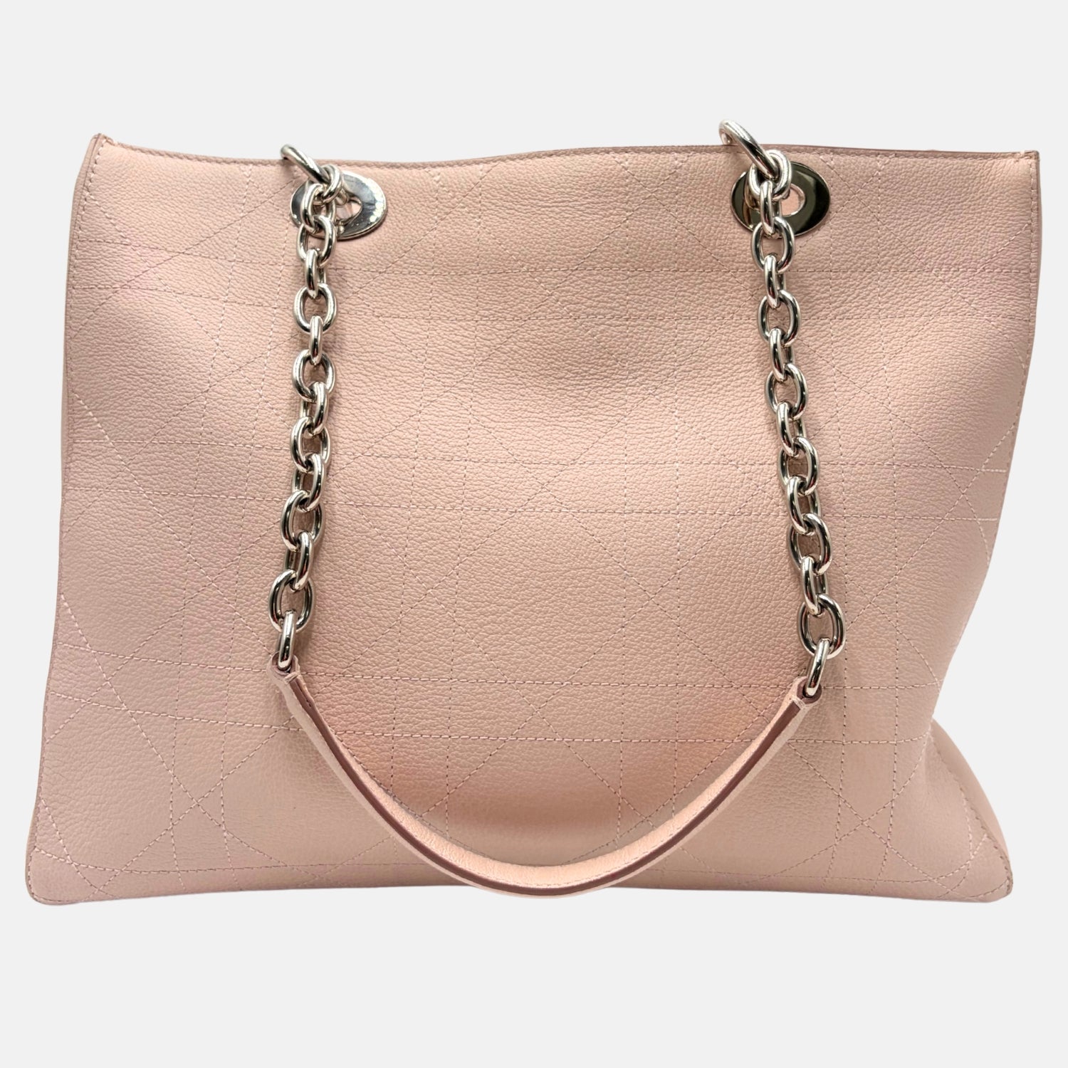 Ultra Dior Tote Bag Blush Cannage Leather