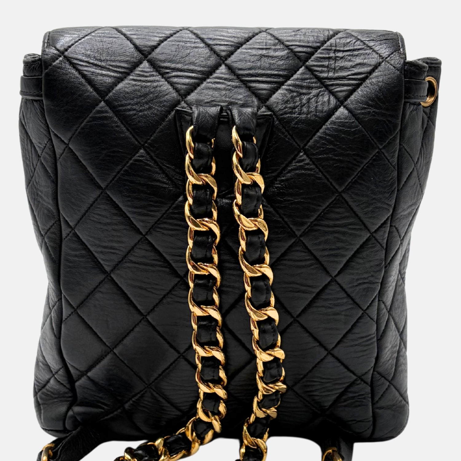Duma Backpack Black Quilted Lambskin Mini