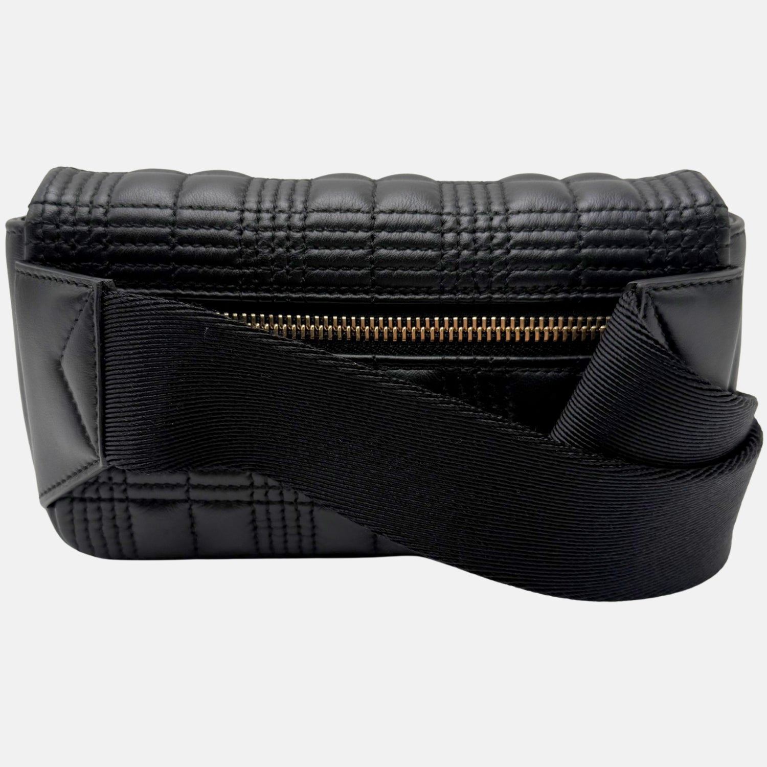 Belt Bag Black Quilted Leather