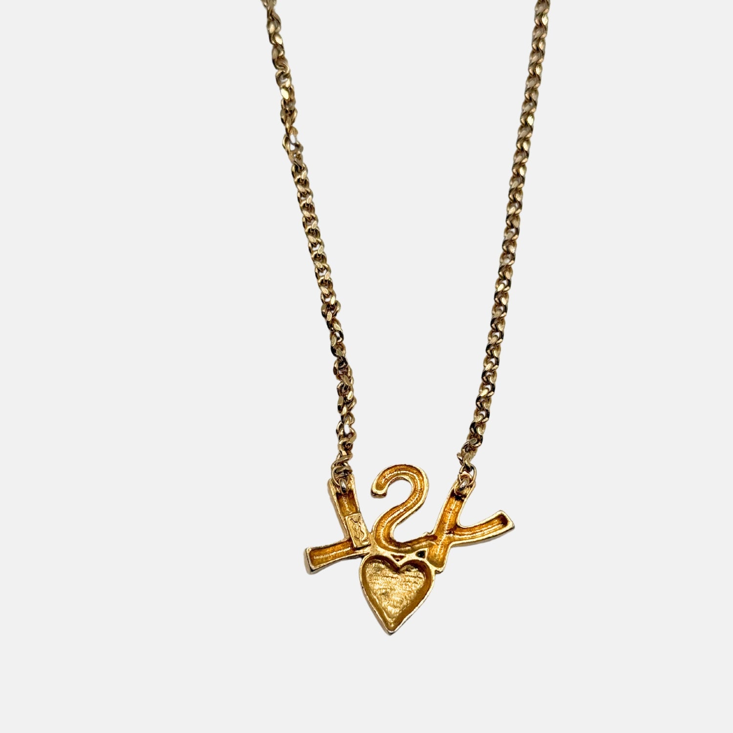 Heart Pendant Necklace Gold