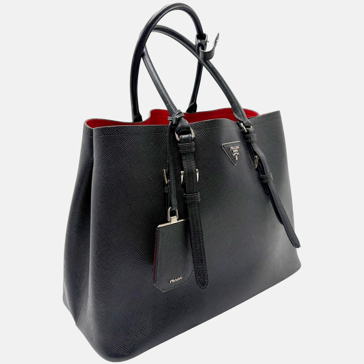 Saffiano Tote Black Leather