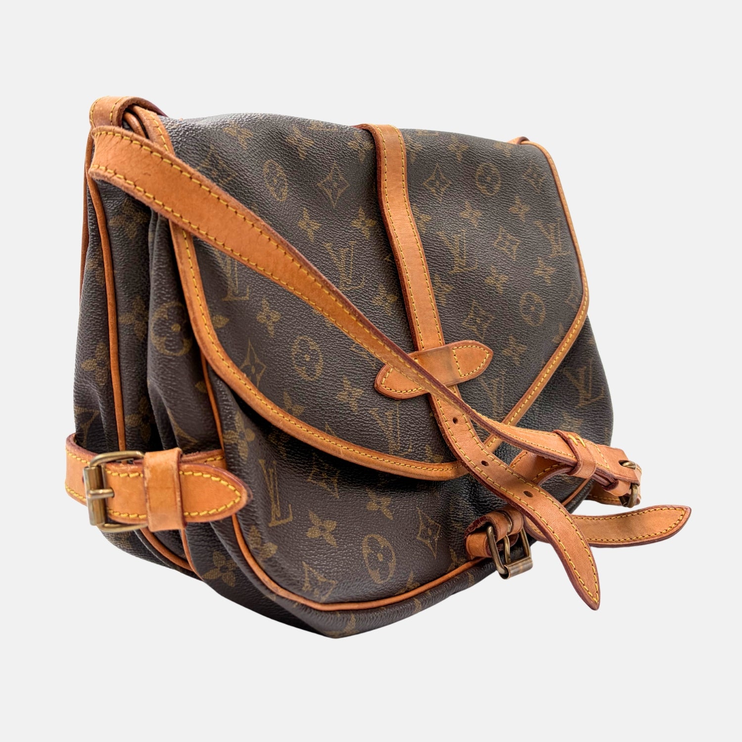 Saumur 30 Monogram Canvas Crossbody Bag