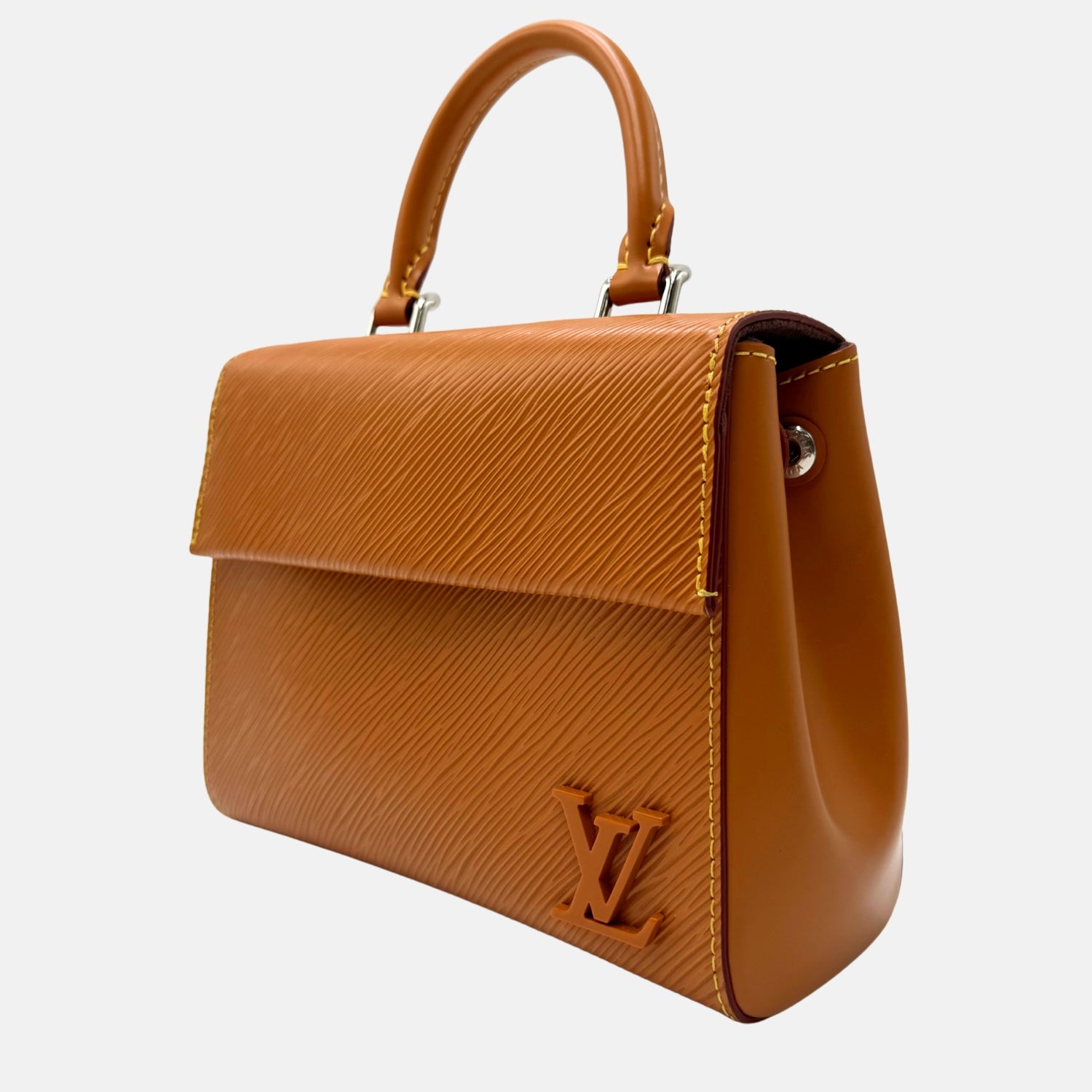 Cluny BB Top Handle Bag Honey Epi Leather