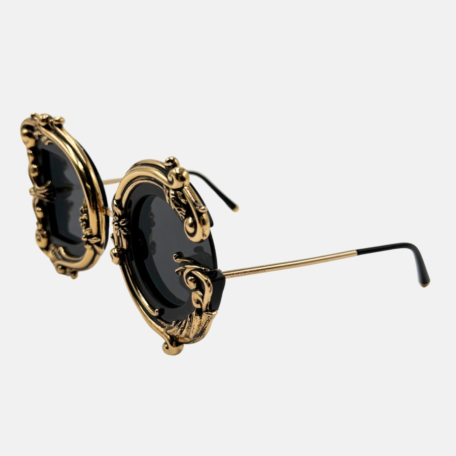 Baroque DG Sunglasses Gold Black