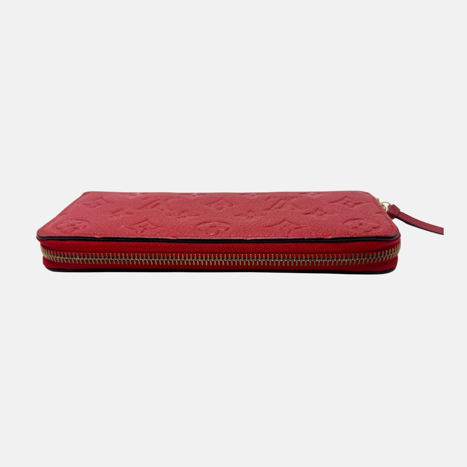 Zippy Wallet Red Empreinte Leather