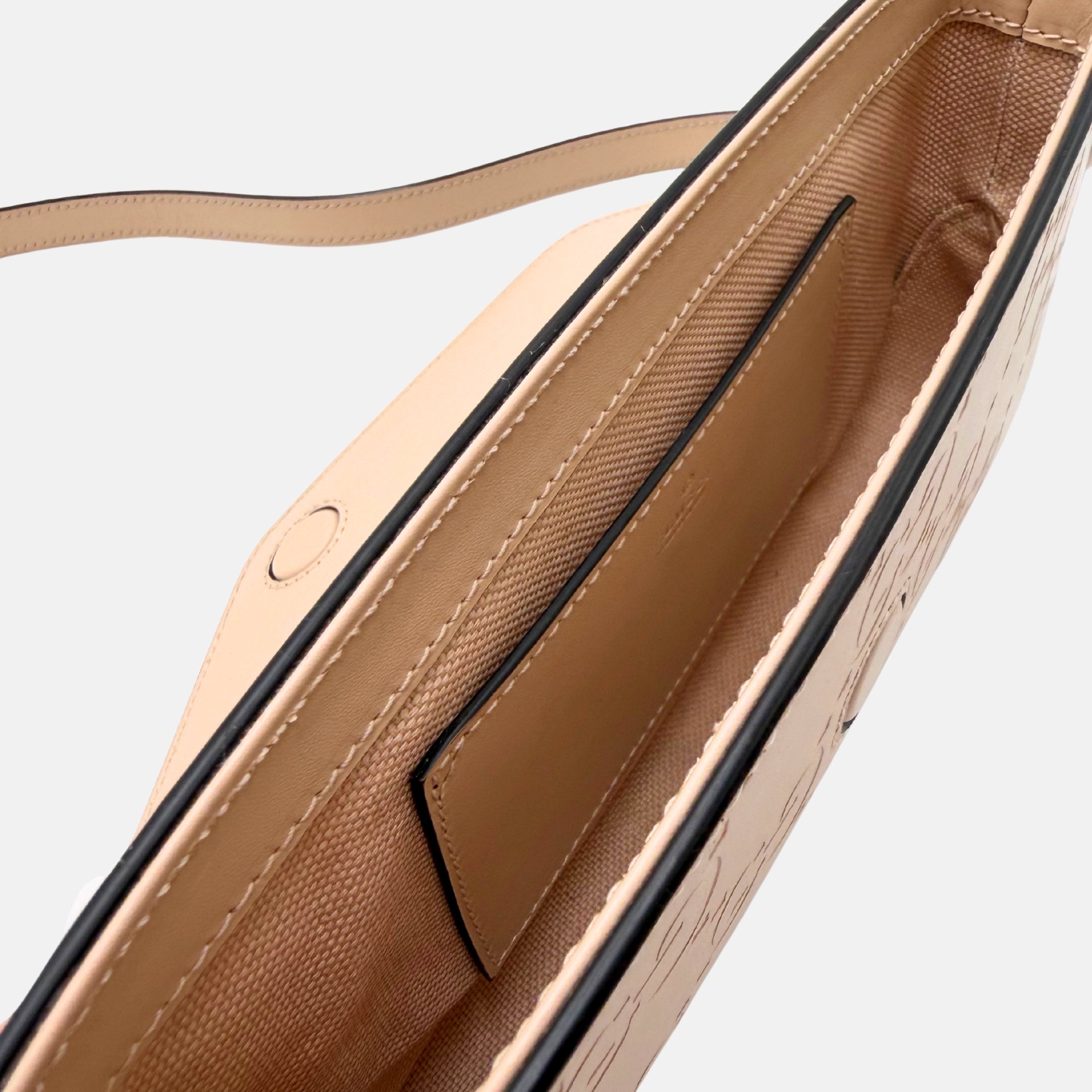 Guccissima Super Mini Beige Leather Crossbody