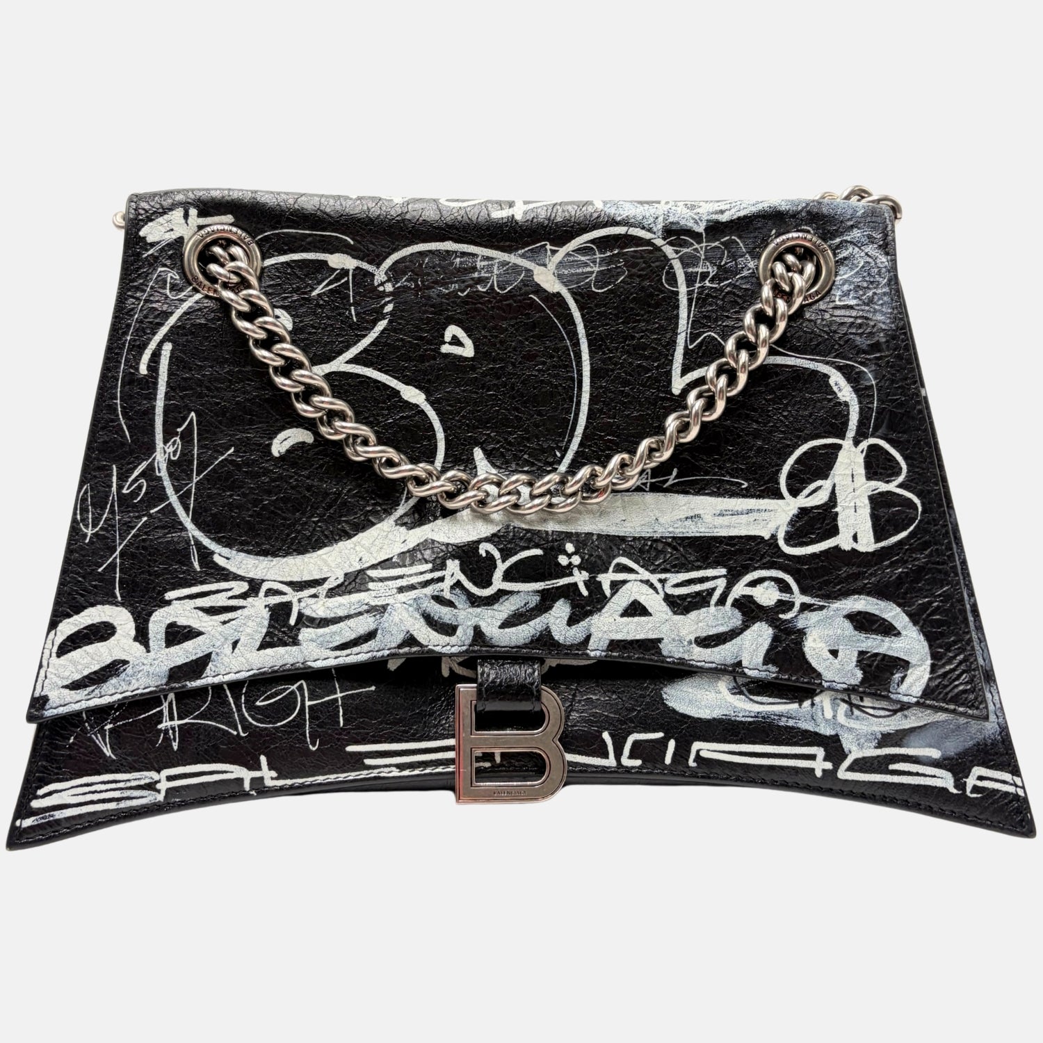 Agneau Arena Black Graffiti Crush Chain Medium