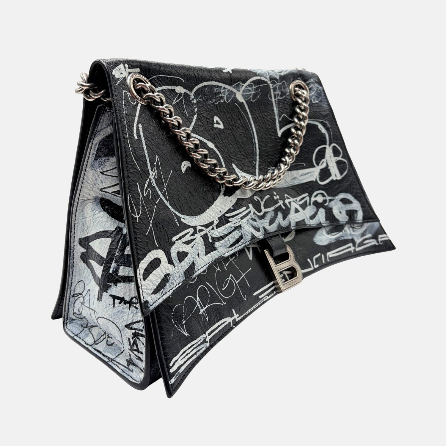 Agneau Arena Black Graffiti Crush Chain Medium