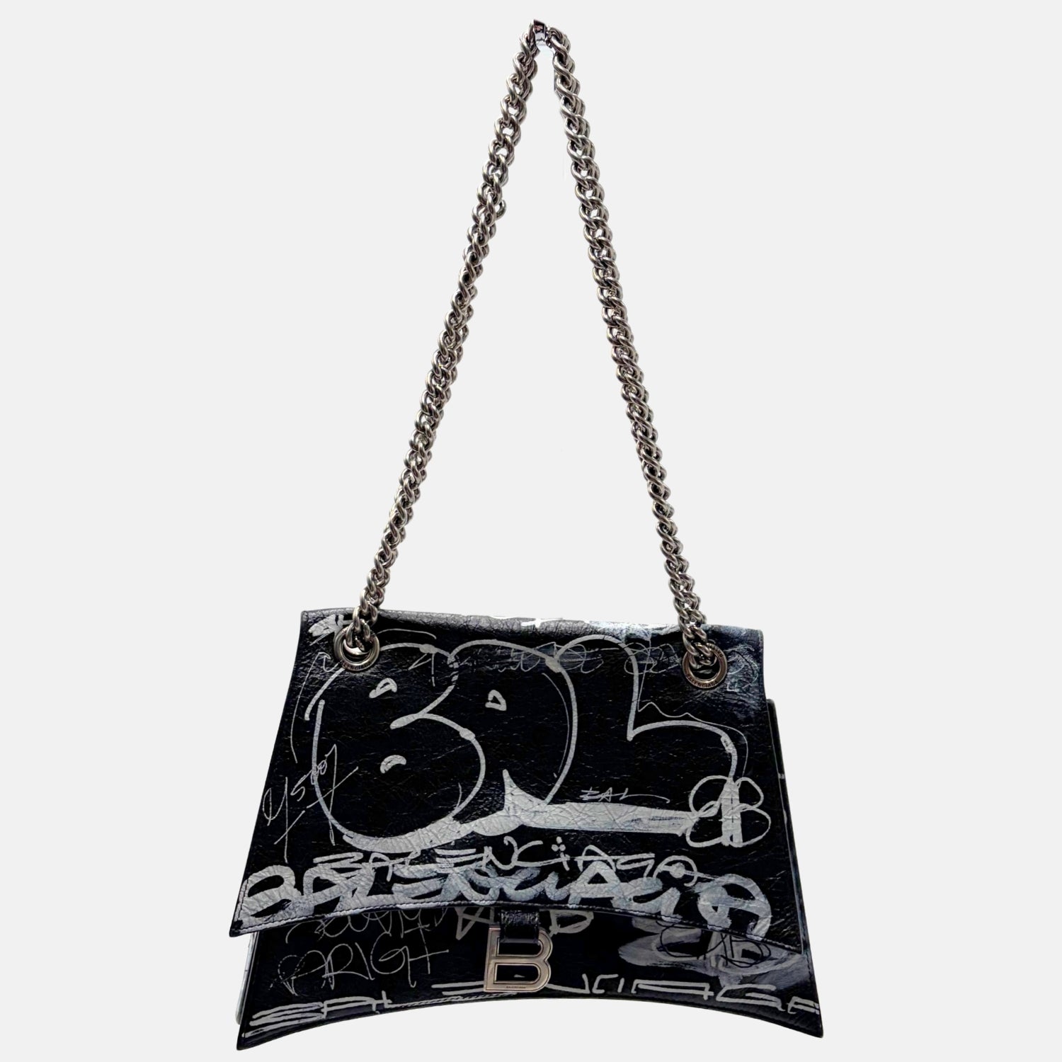 Agneau Arena Black Graffiti Crush Chain Medium