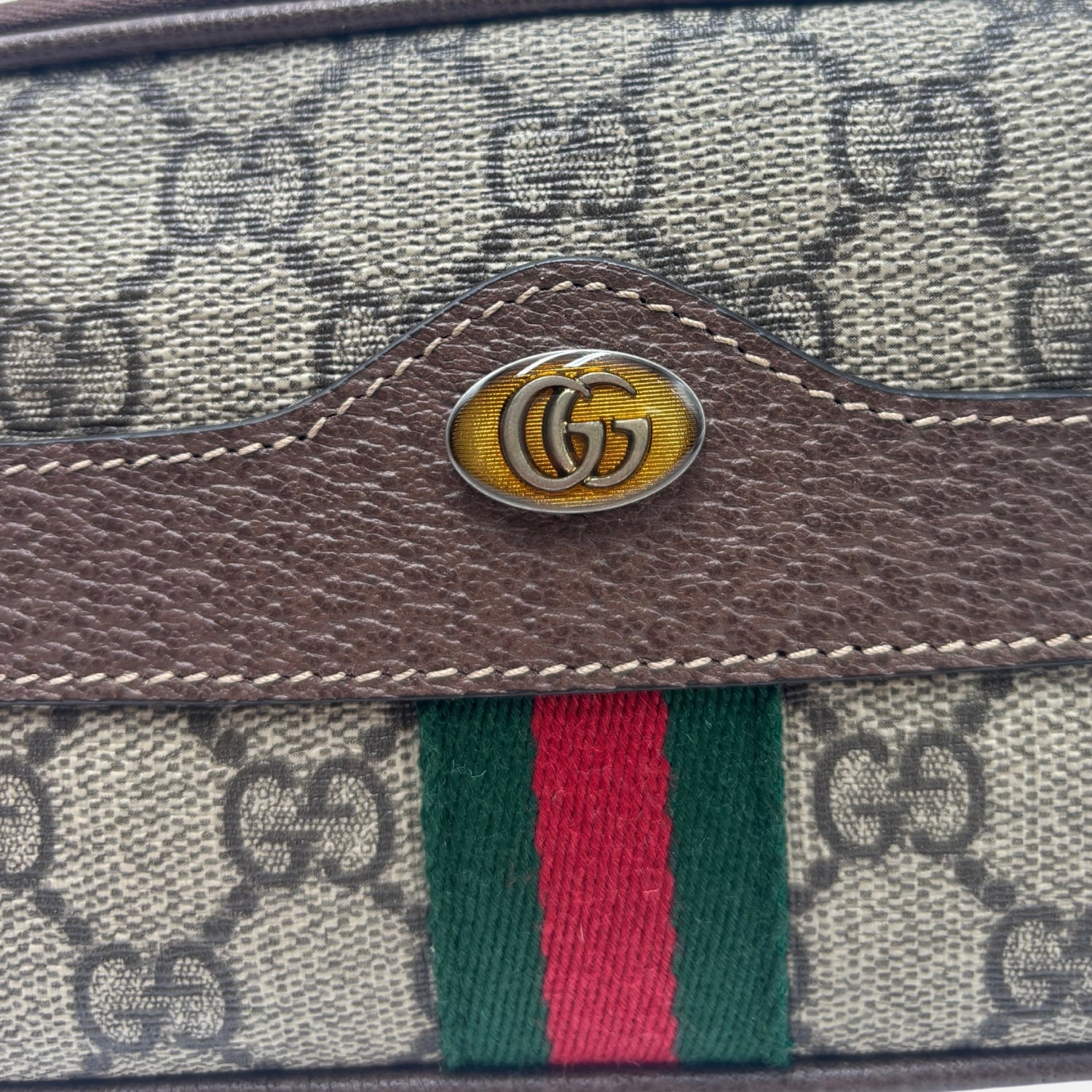 Ophidia GG Supreme Belt Bag Brown Canvas