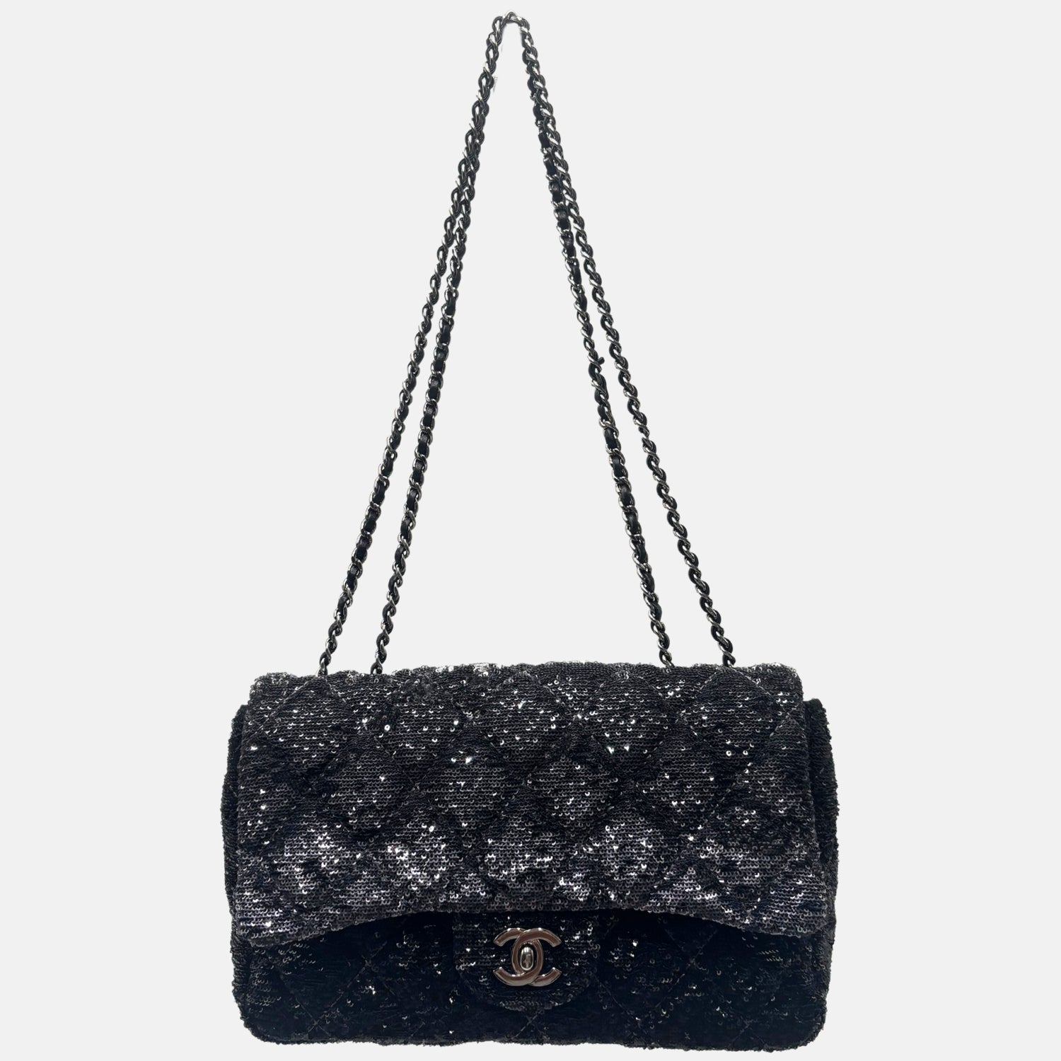 Flap Bag Quilted Sequins Medium