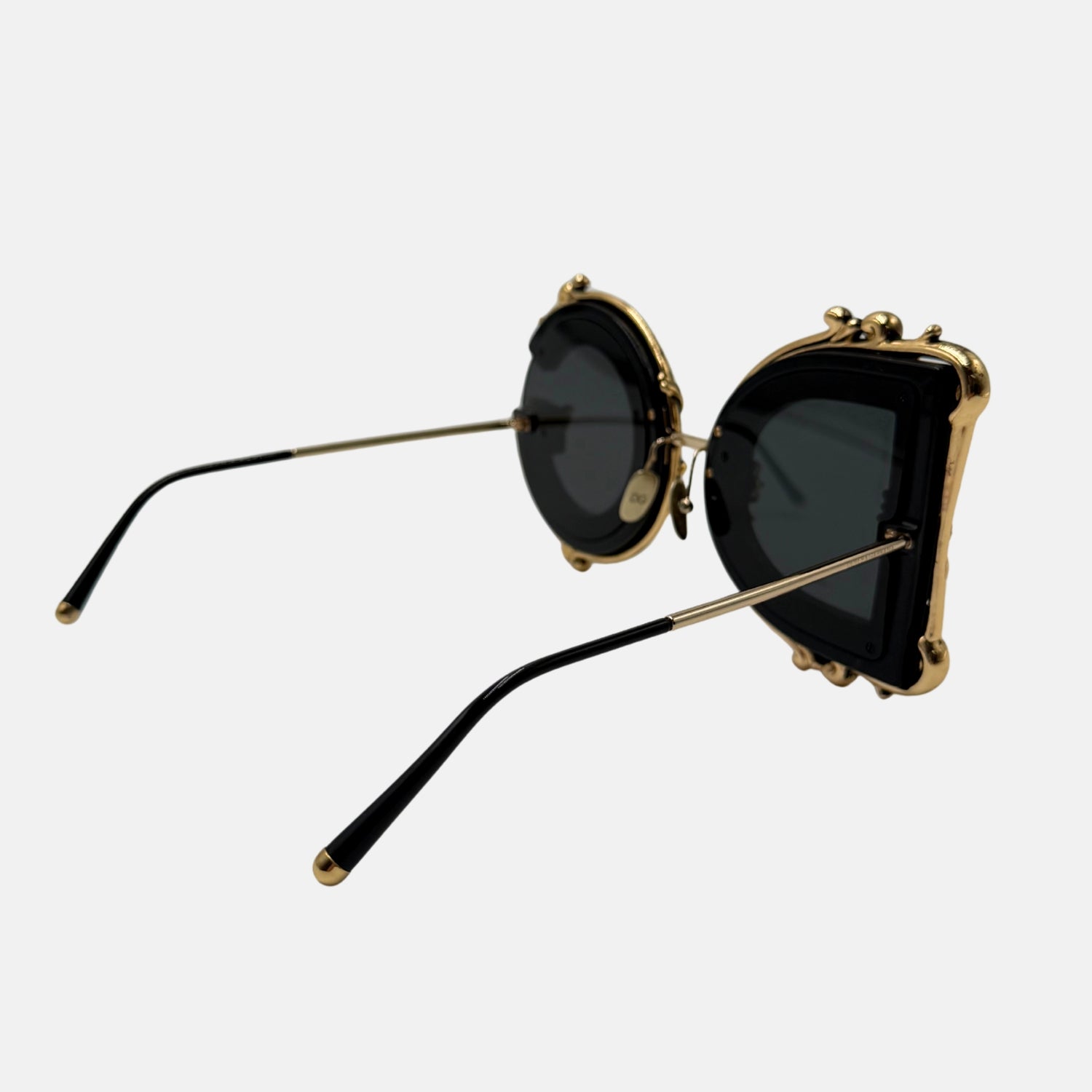 Baroque DG Sunglasses Gold Black