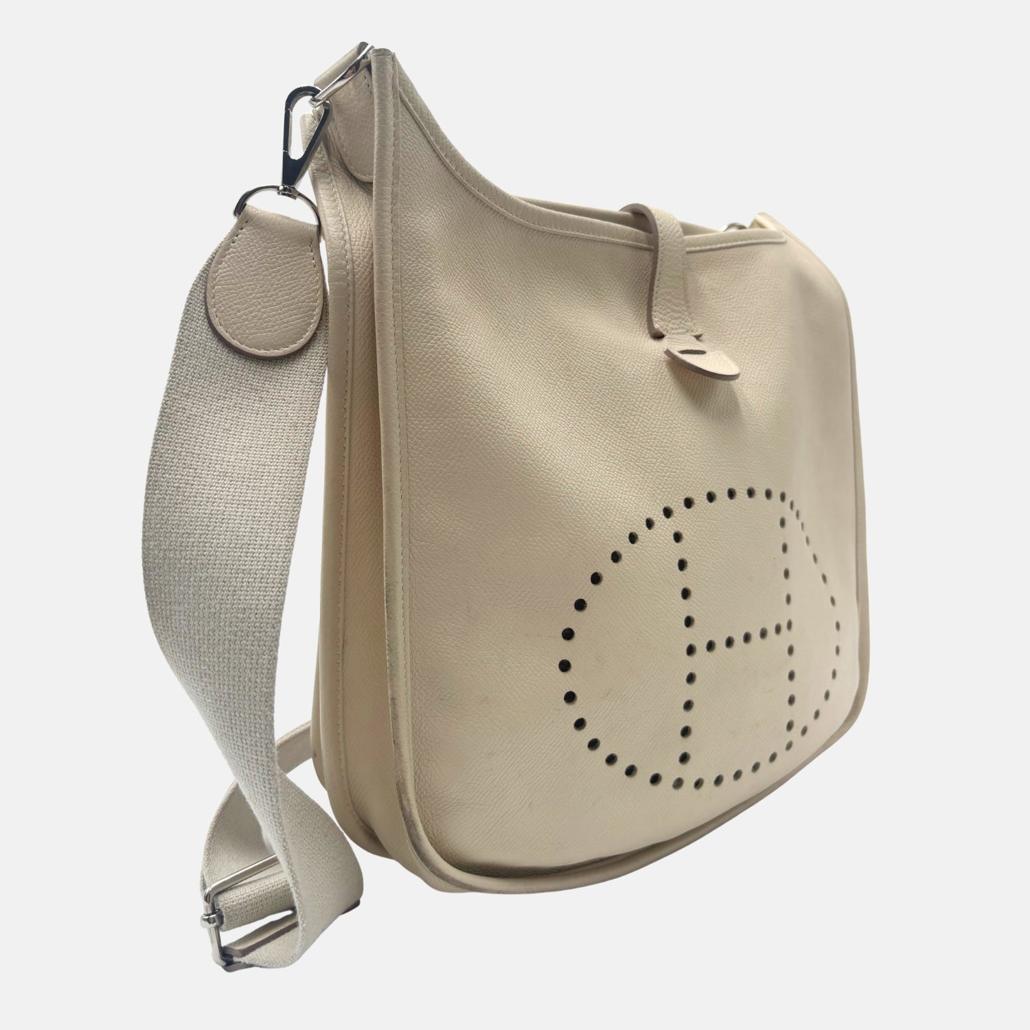 Evelyne III PM Bag Craie Clemence Leather