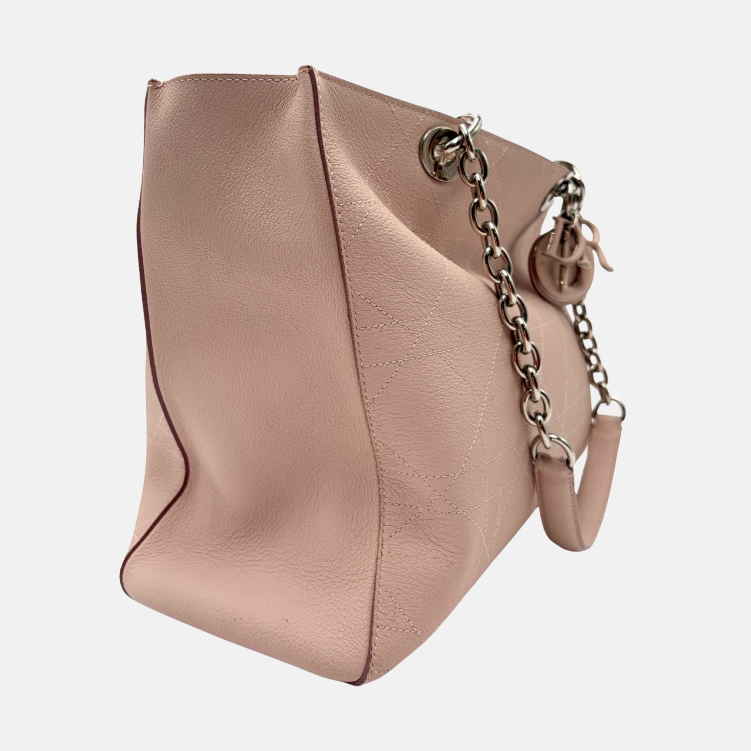 Ultra Dior Tote Bag Blush Cannage Leather