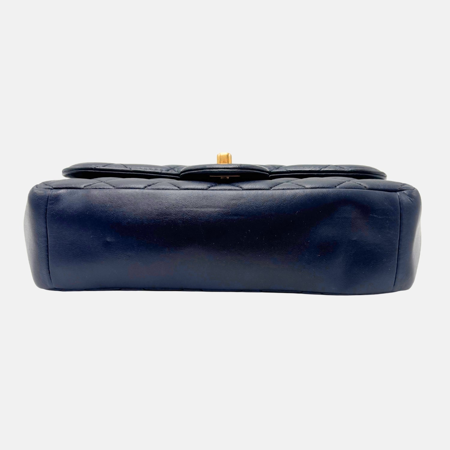 Flap Bag Navy Blue Lambskin 21 Series Small