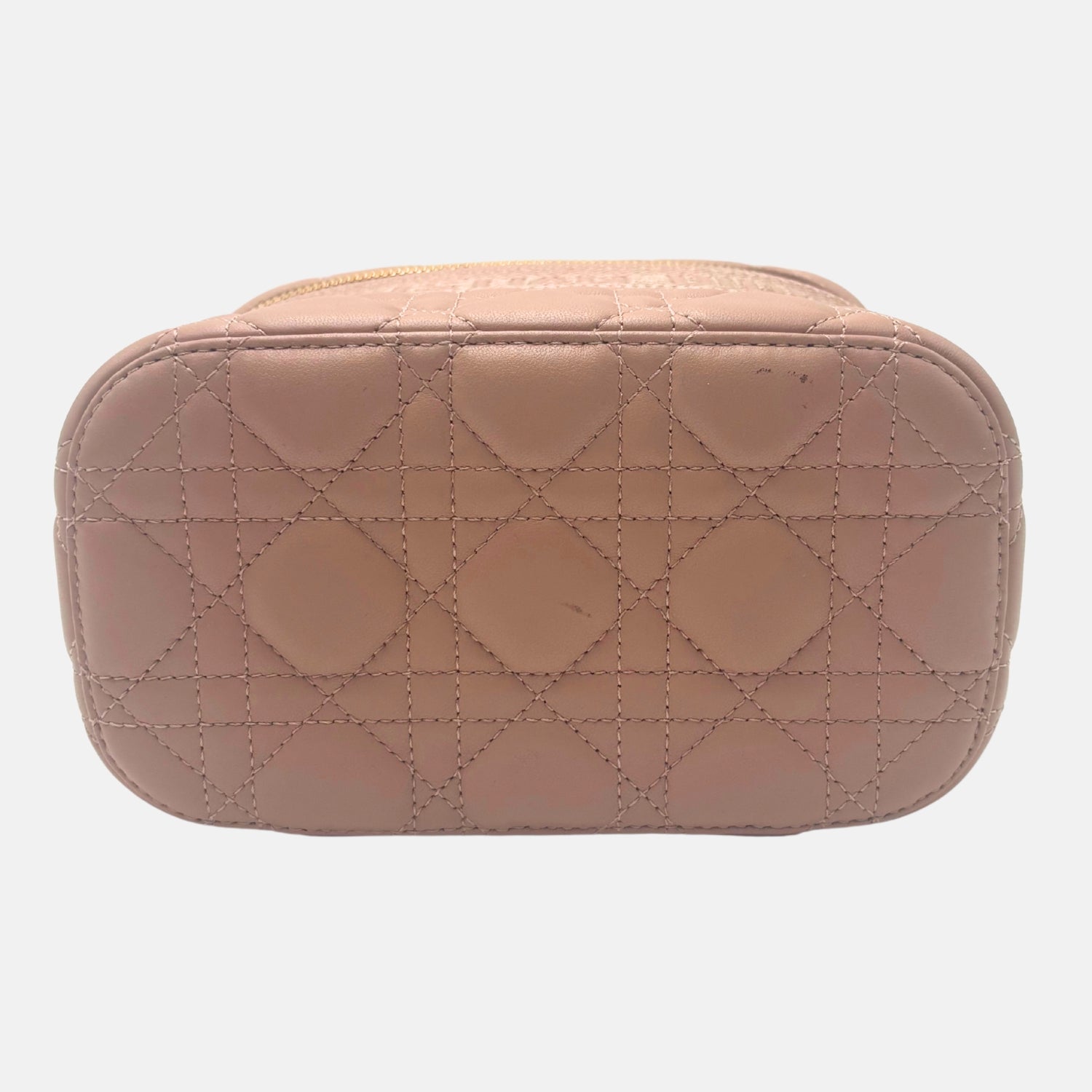 Vanity Case Dusty Pink Cannage Leather