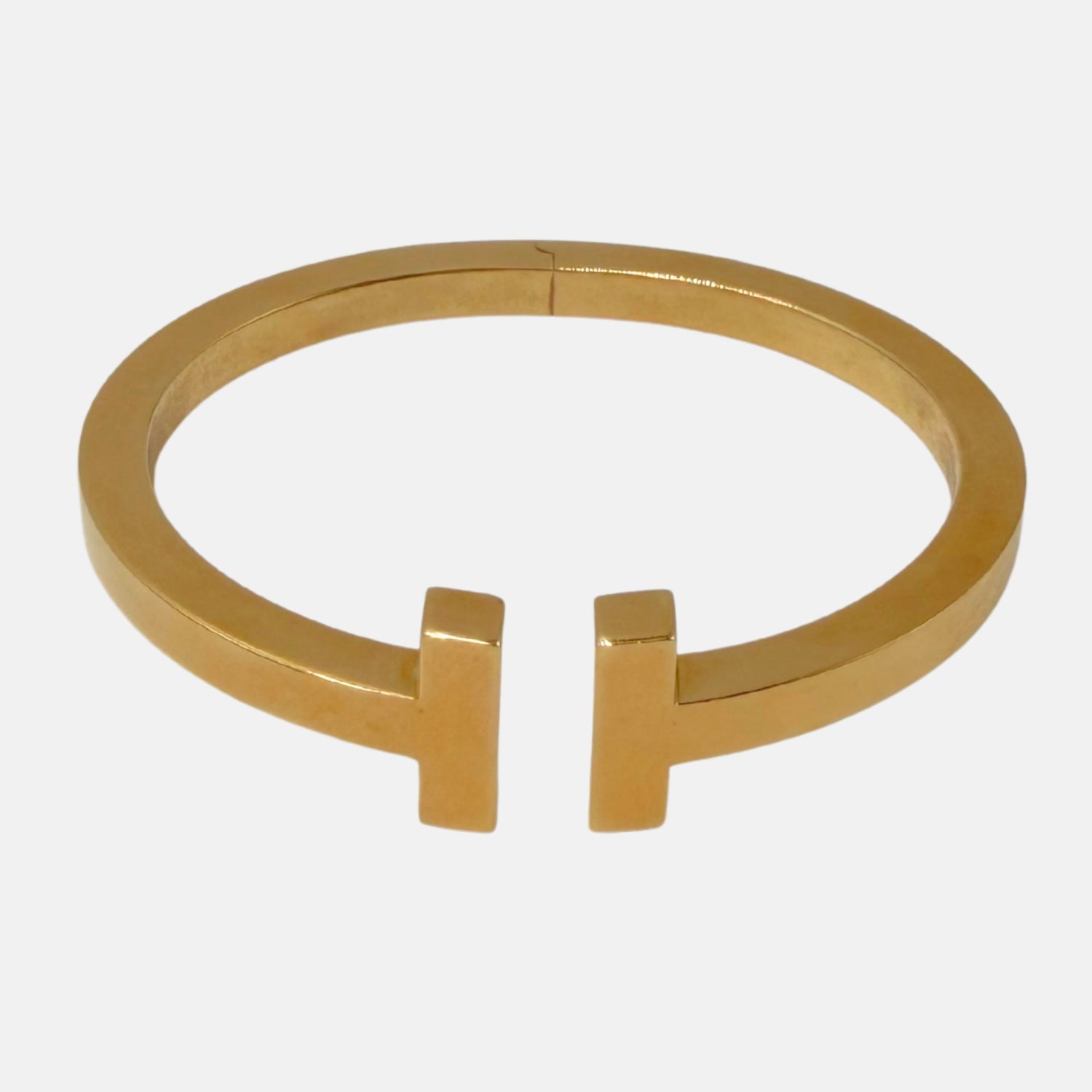 T Wire Cuff Bracelet 18K Gold