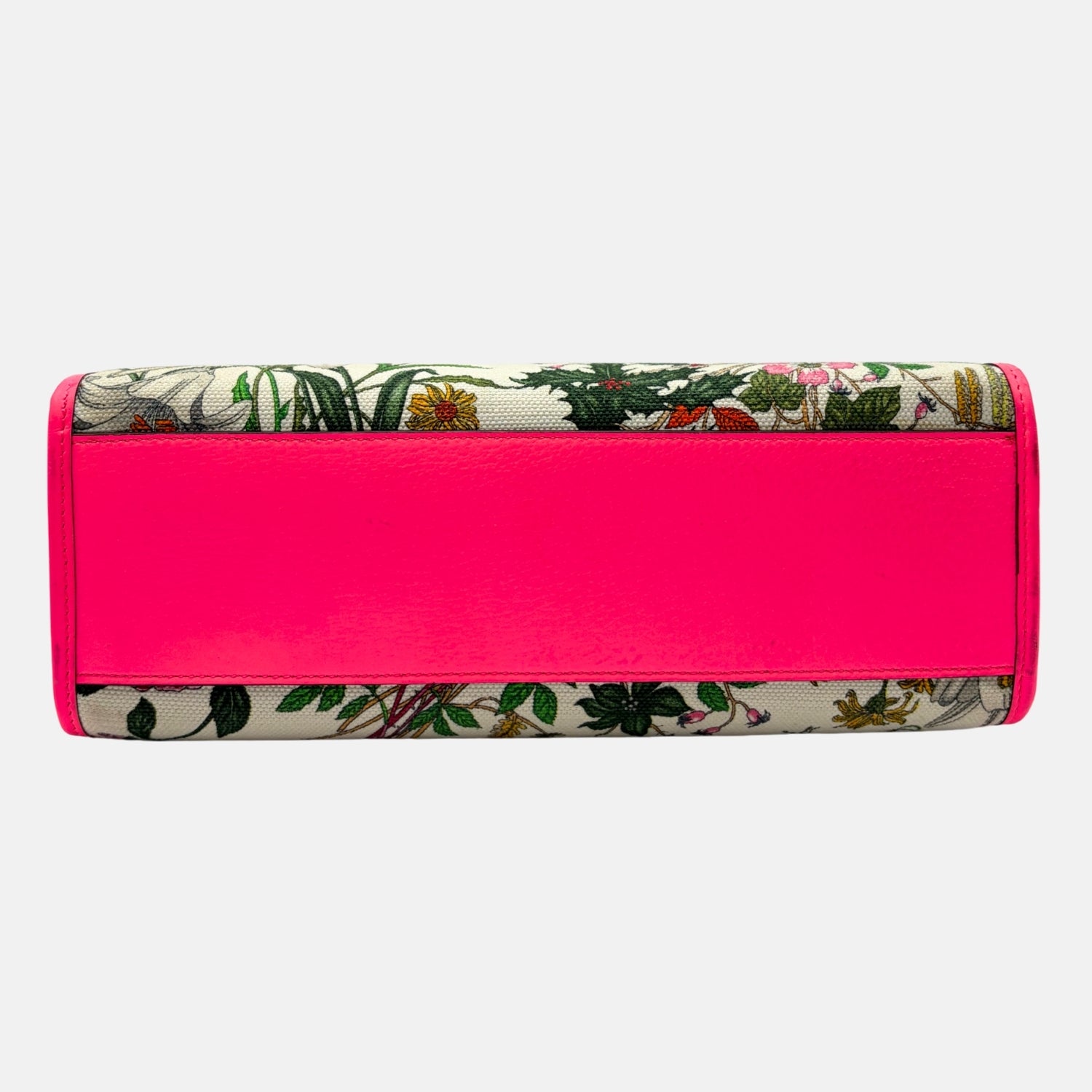 Flora Print Medium Tote Pink Trim