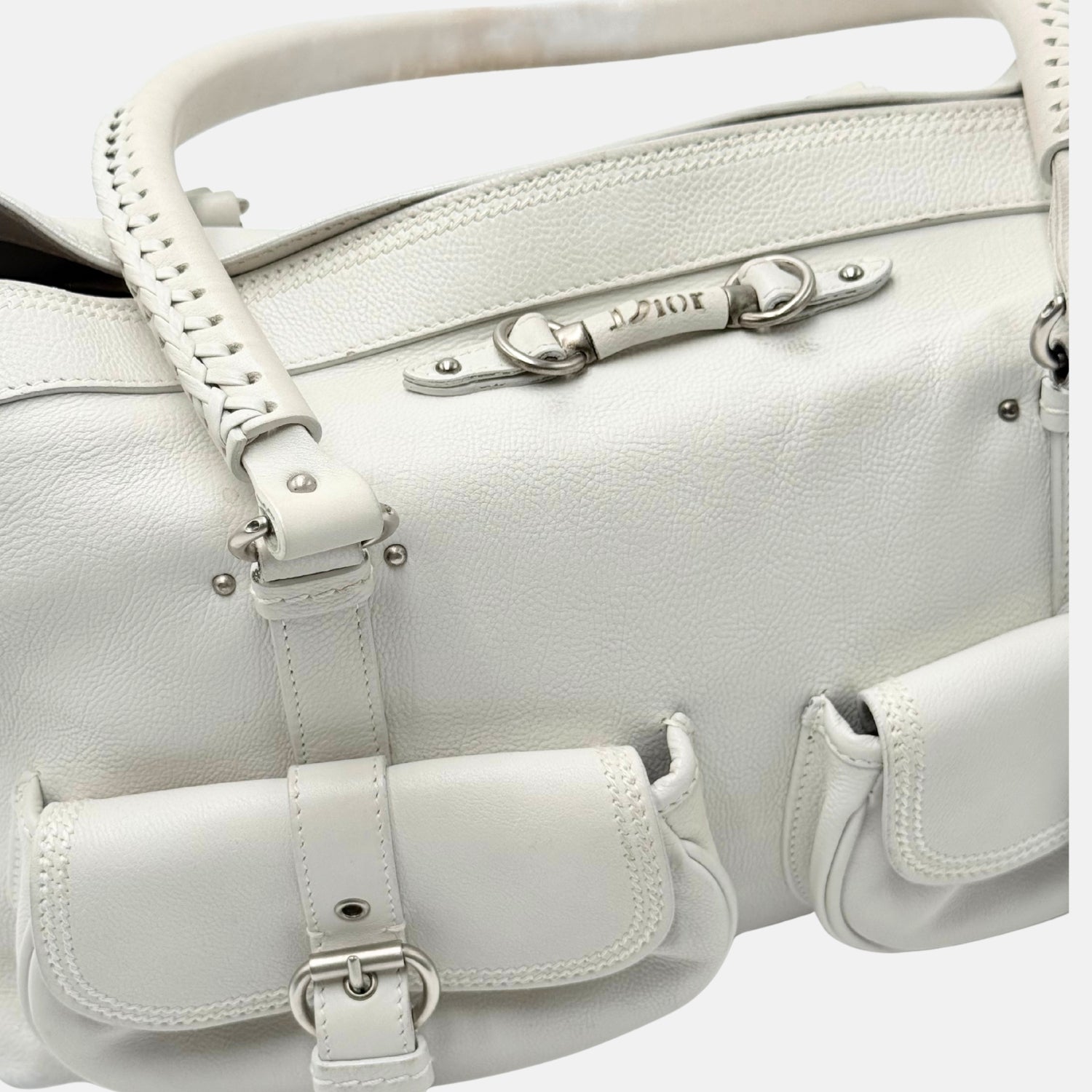 My Dior Satchel White Leather