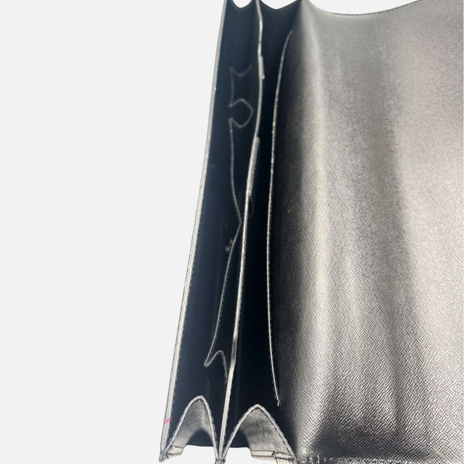 Serviette Conseiller Briefcase Black Taiga Leather