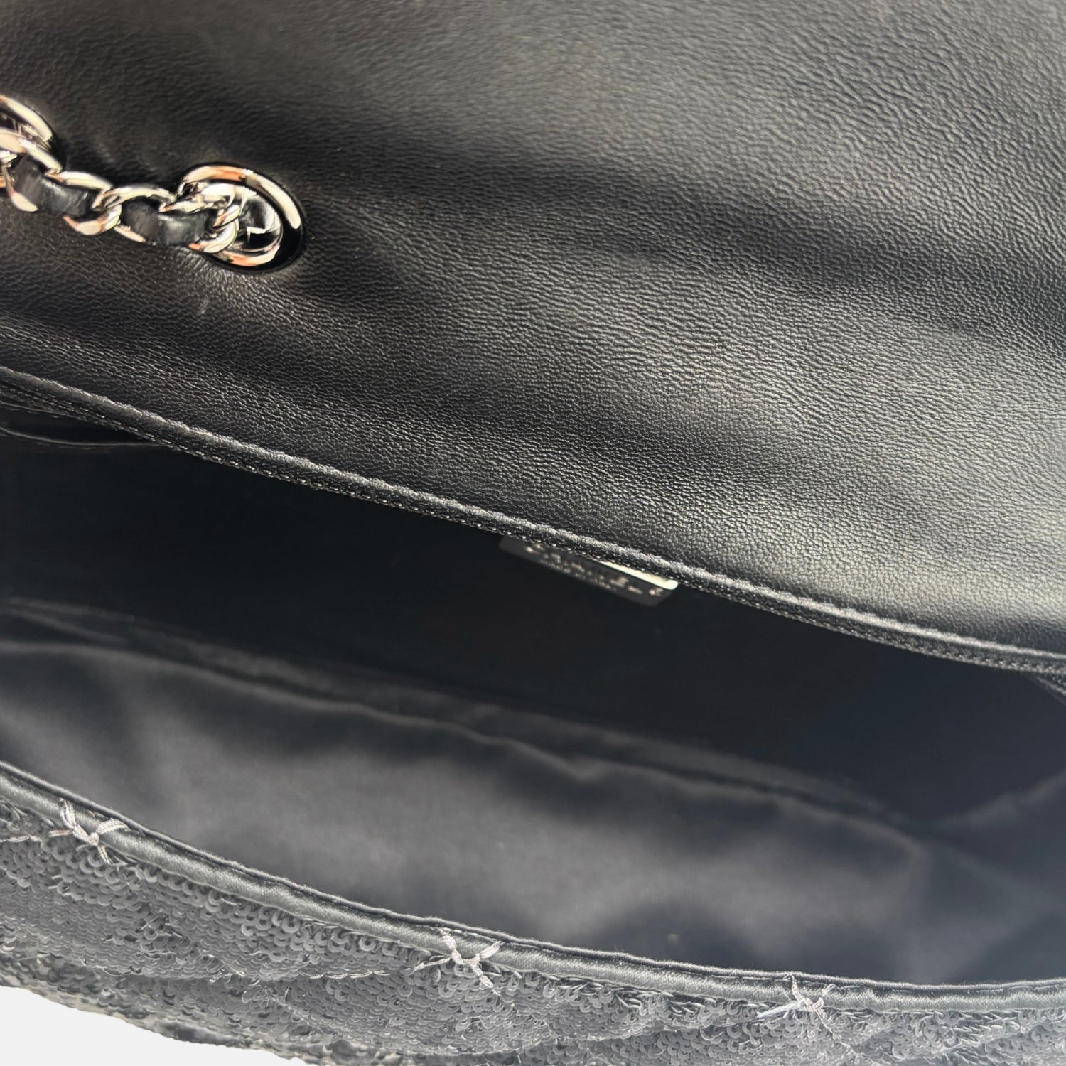 Flap Bag Quilted Sequins Medium