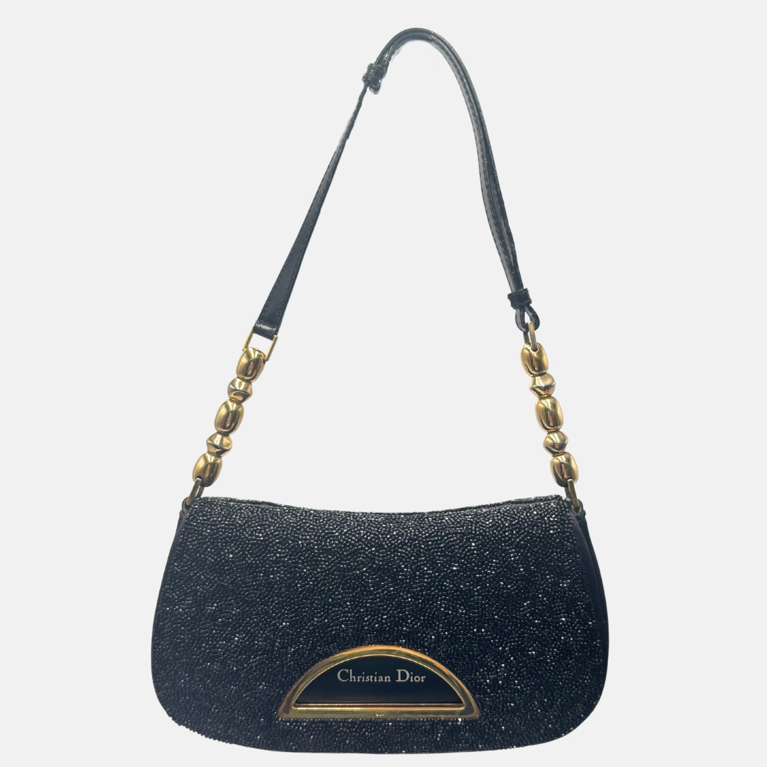 Malice Bag Black Beaded