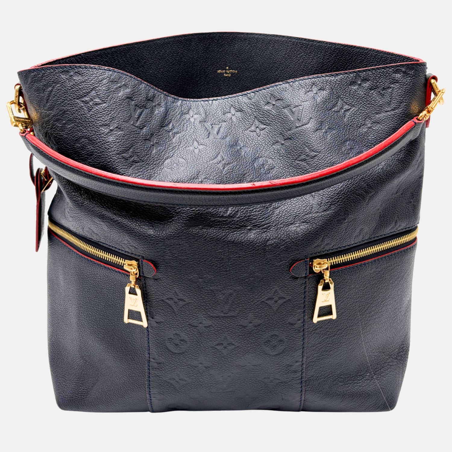 Melie Monogram Empreinte Blue/Red