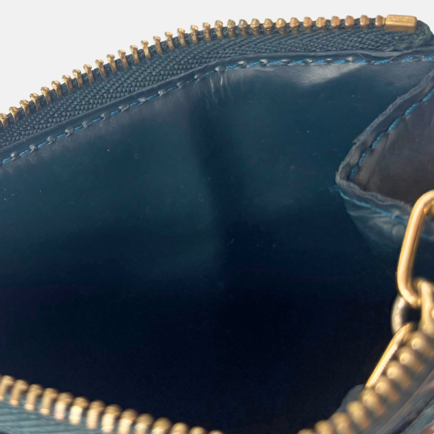 Key Pouch Green Patent Vernis Leather